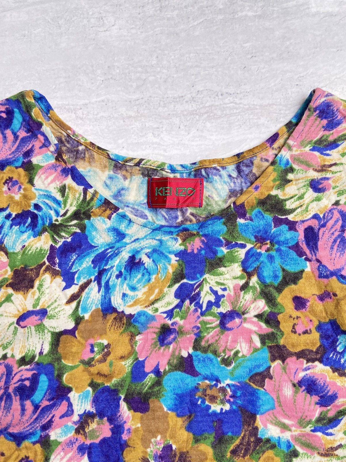 Kenzo KENZO Flower Patterned T-Shirt Size US XS / EU 42 / 0 - 10 Thumbnail