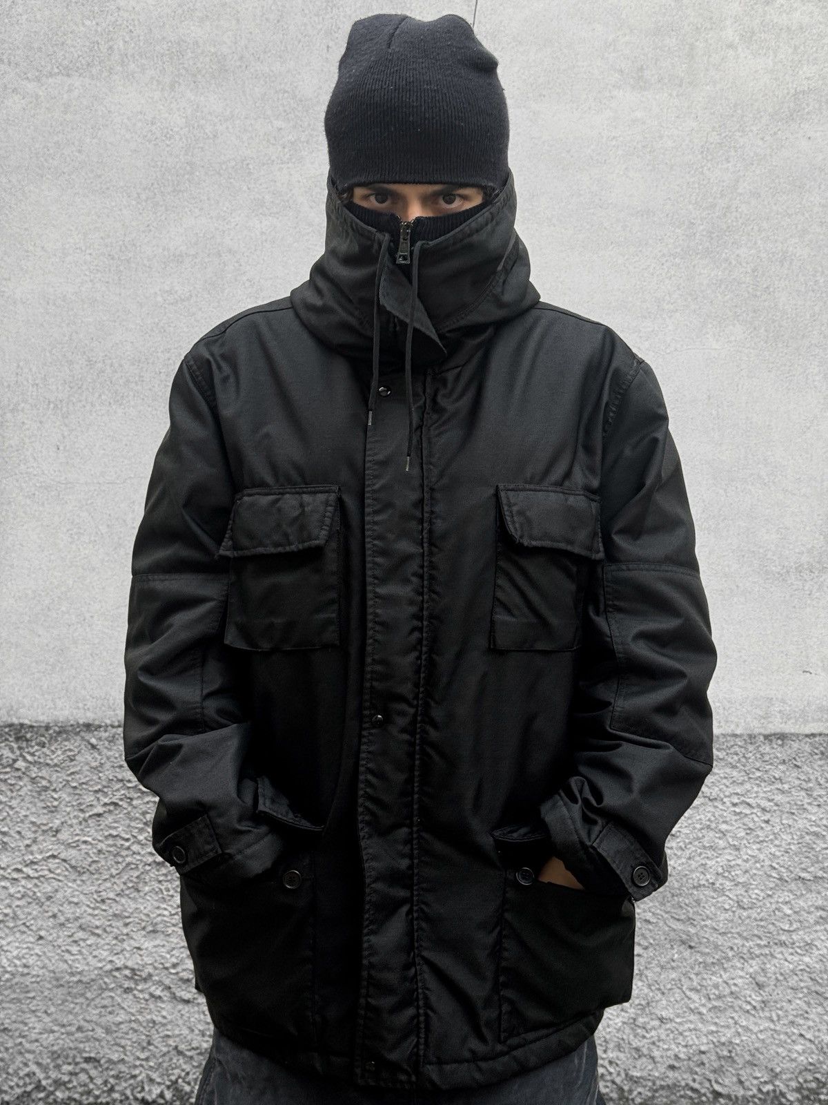 Helmut Lang Helmut Lang A/W 1998 “Kevlar” Snorkel Hood M-65 Parka Size US L / EU 52-54 / 3 - 2 Thumbnail