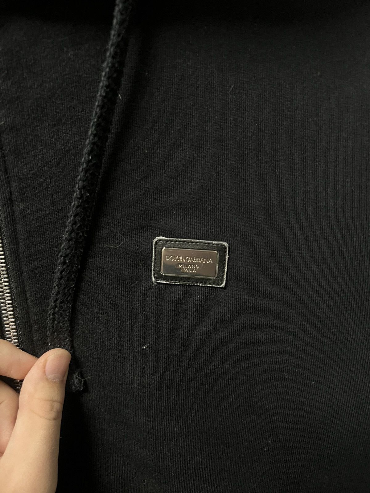 Dolce & Gabbana Dolce Gabbana Zip Hoodie Black Size US M / EU 48-50 / 2 - 2 Thumbnail