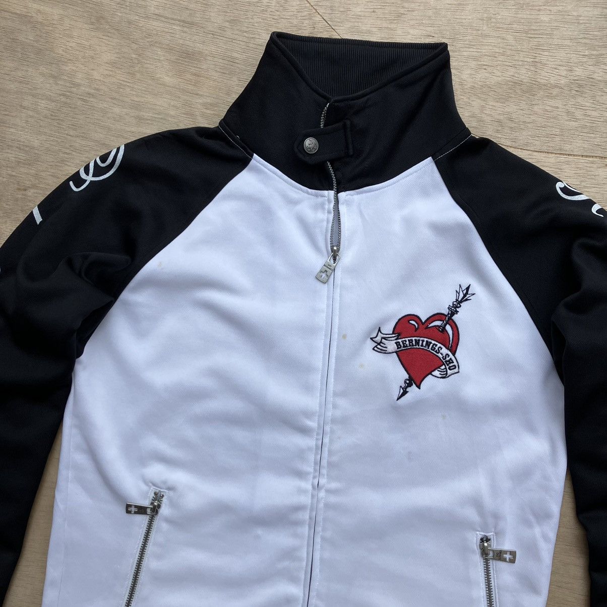 Japanese Brand BERNINGS SHO LOVE SKULL TRACKTOP JACKET Size US L / EU 52-54 / 3 - 7 Thumbnail