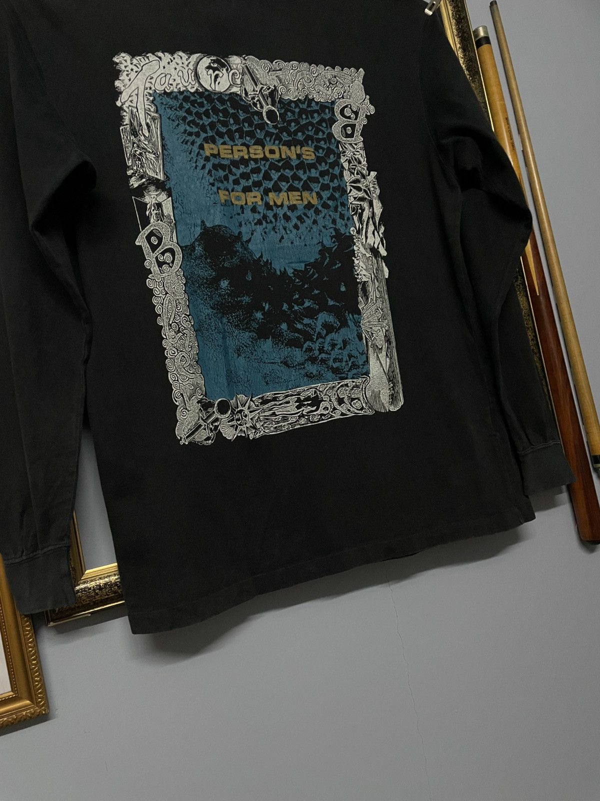 PERSON'S Vintage 90s Japan Designer Person’s For Men Kuno Art Tshirt Size US M / EU 48-50 / 2 - 4 Thumbnail