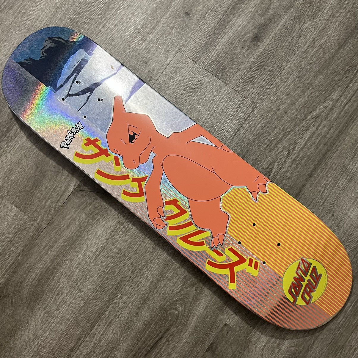 Santa cruz skateboards pokemon santa cruz charmeleon skateboard deck