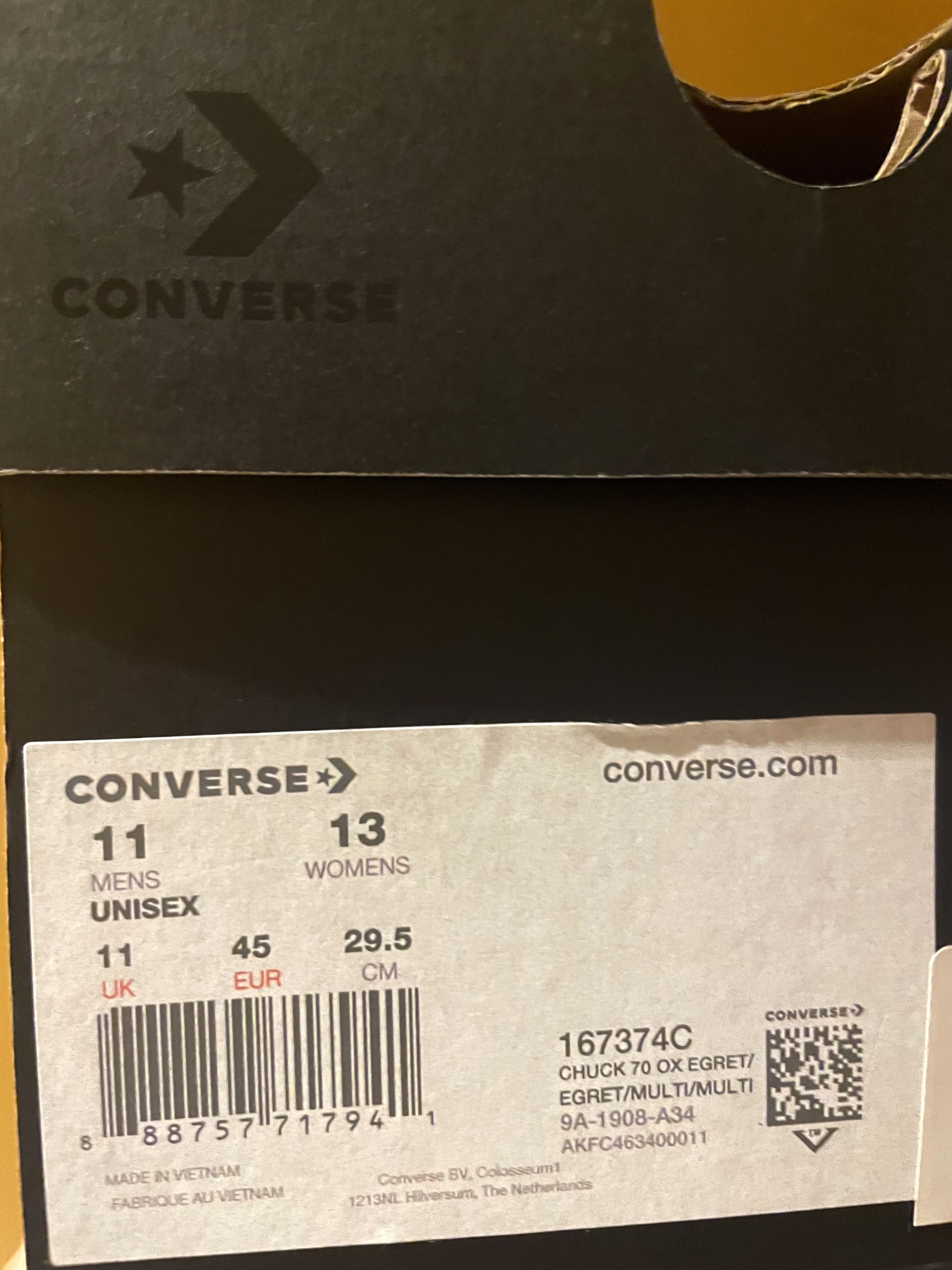 Converse RARE PASTEL PSYCHEDELIC MARBLE CHUCK TAYLOR CANVAS SNEAKERS Size US 12 / EU 45 - 14 Thumbnail