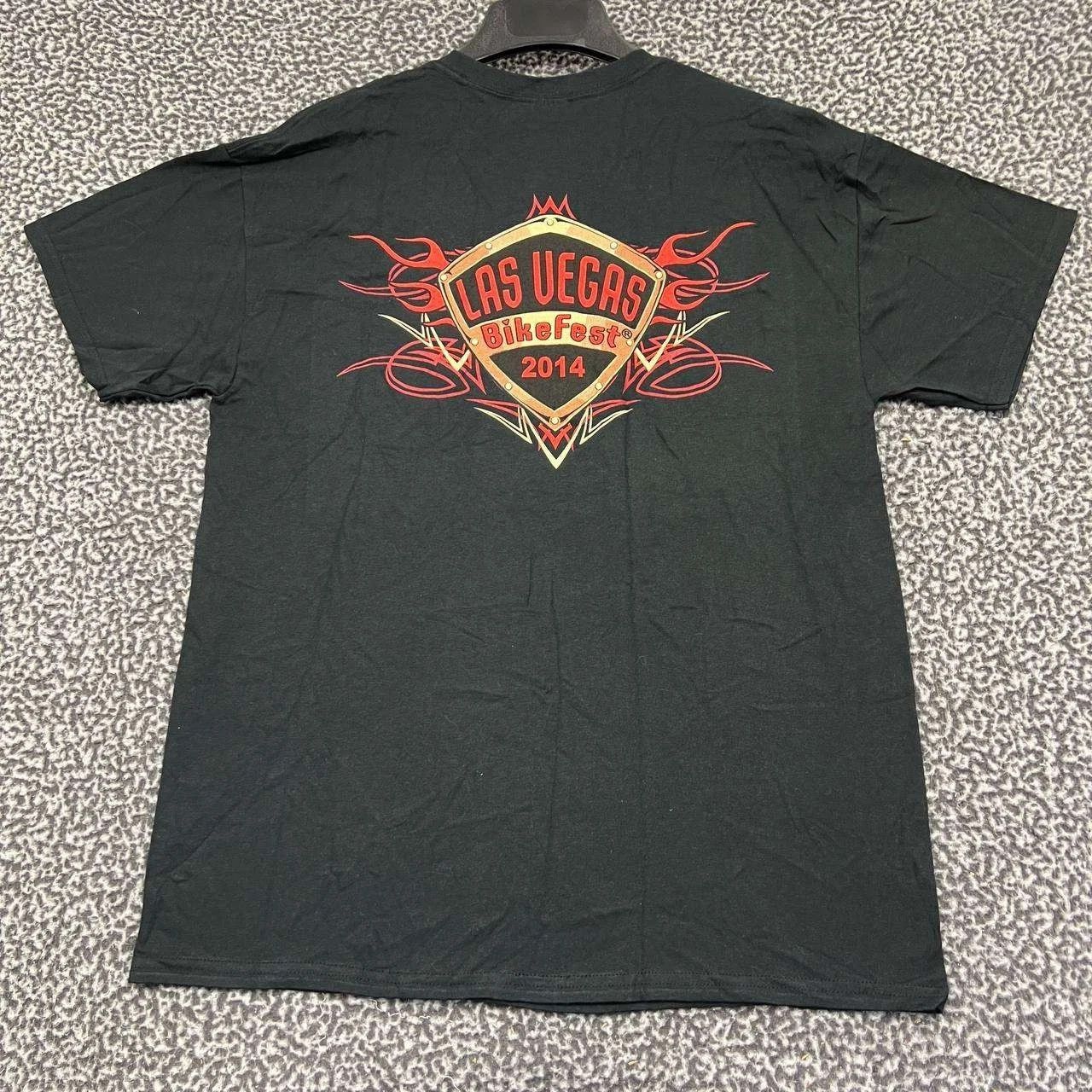 Gildan Vintage Las Vegas Bike Fest Shirt Men L Short Sleeve New Size US L / EU 52-54 / 3 - 1 Thumbnail
