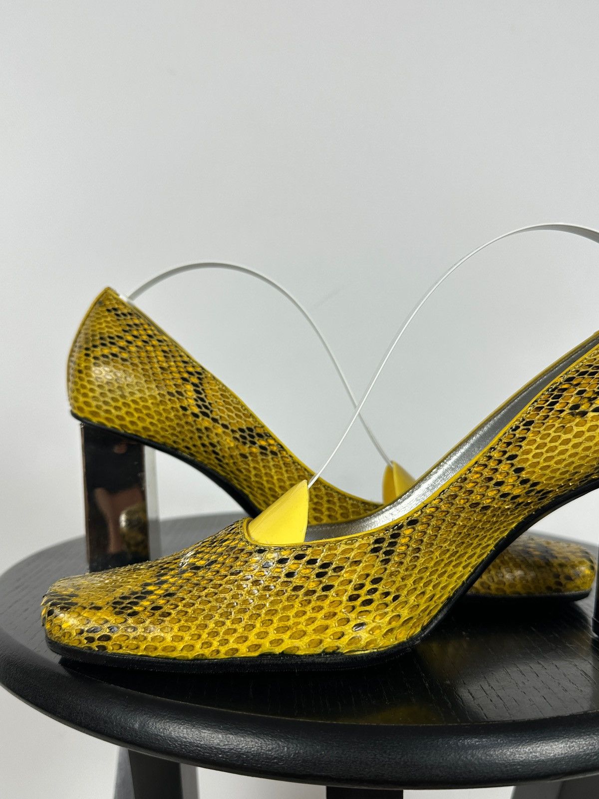 Dolce & Gabbana Vintage Dolce & Gabbana Snakeskin Block Heel Pumps Size US 6 / IT 36 - 19 Thumbnail