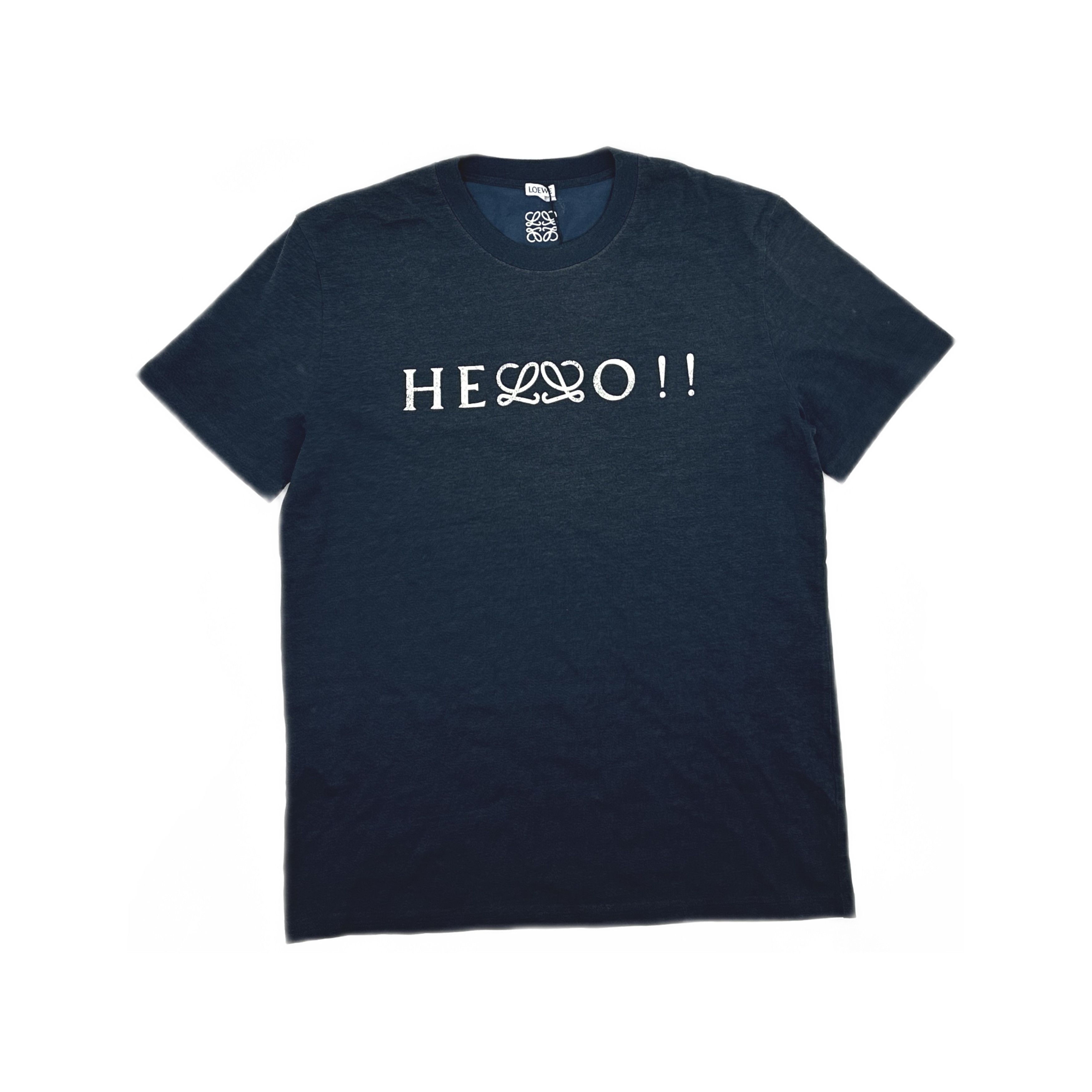 Loewe Loewe Hello Graphic T-Shirt Navy M Size US M / EU 48-50 / 2 - 1 Thumbnail