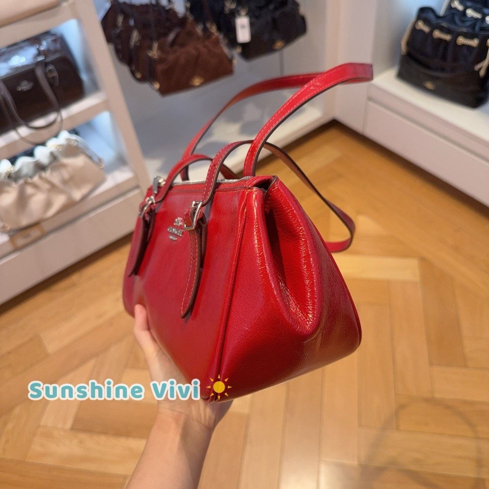 Coach NWT Coach Asher Shoulder Bag DARK CARDINAL CBJ05 leather Size ONE SIZE - 2 Thumbnail