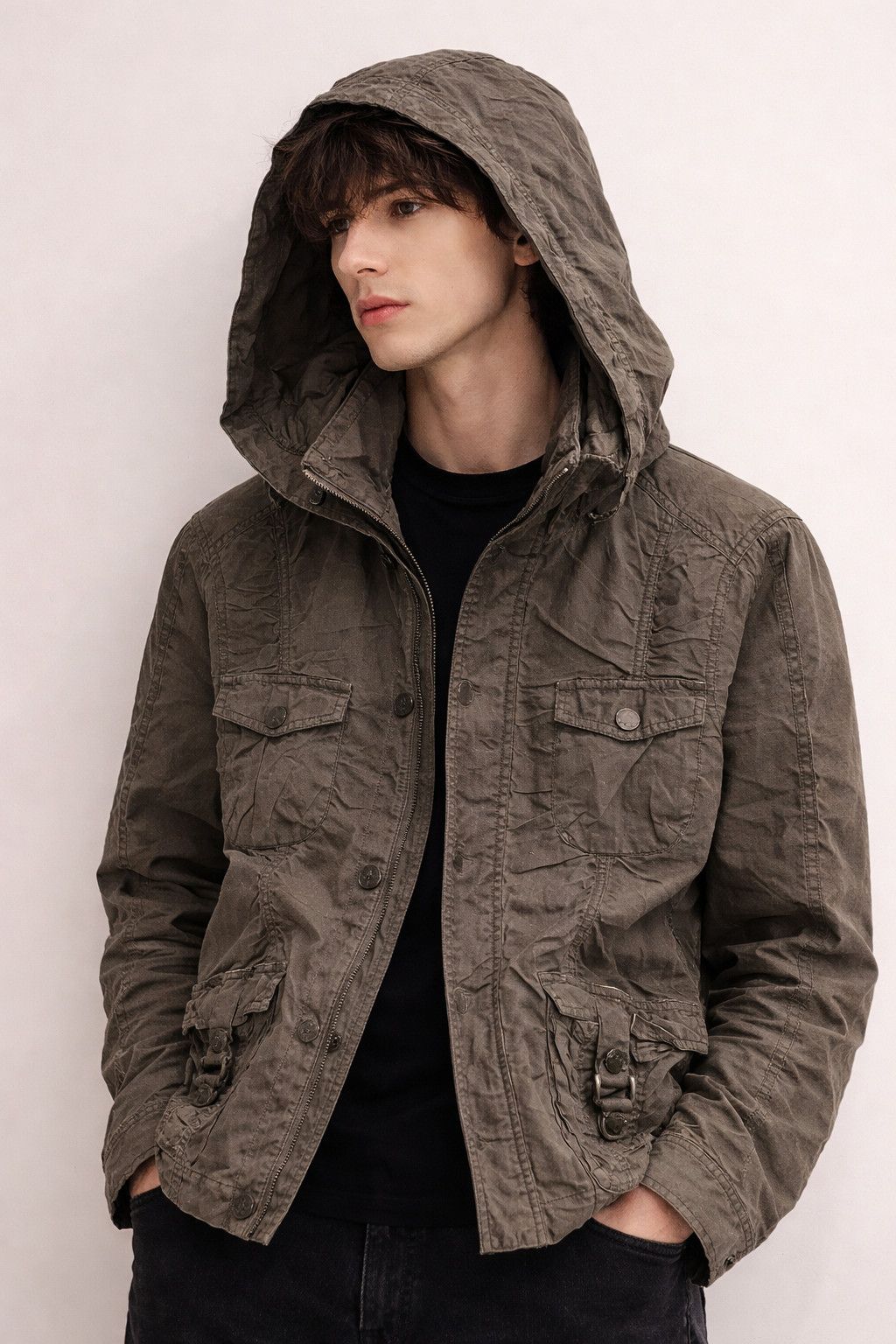 If Six Was Nine CORNFLAKE Japan Multipocket Bondage Zip Up Hooded Jacket Size US M / EU 48-50 / 2 - 14 Thumbnail