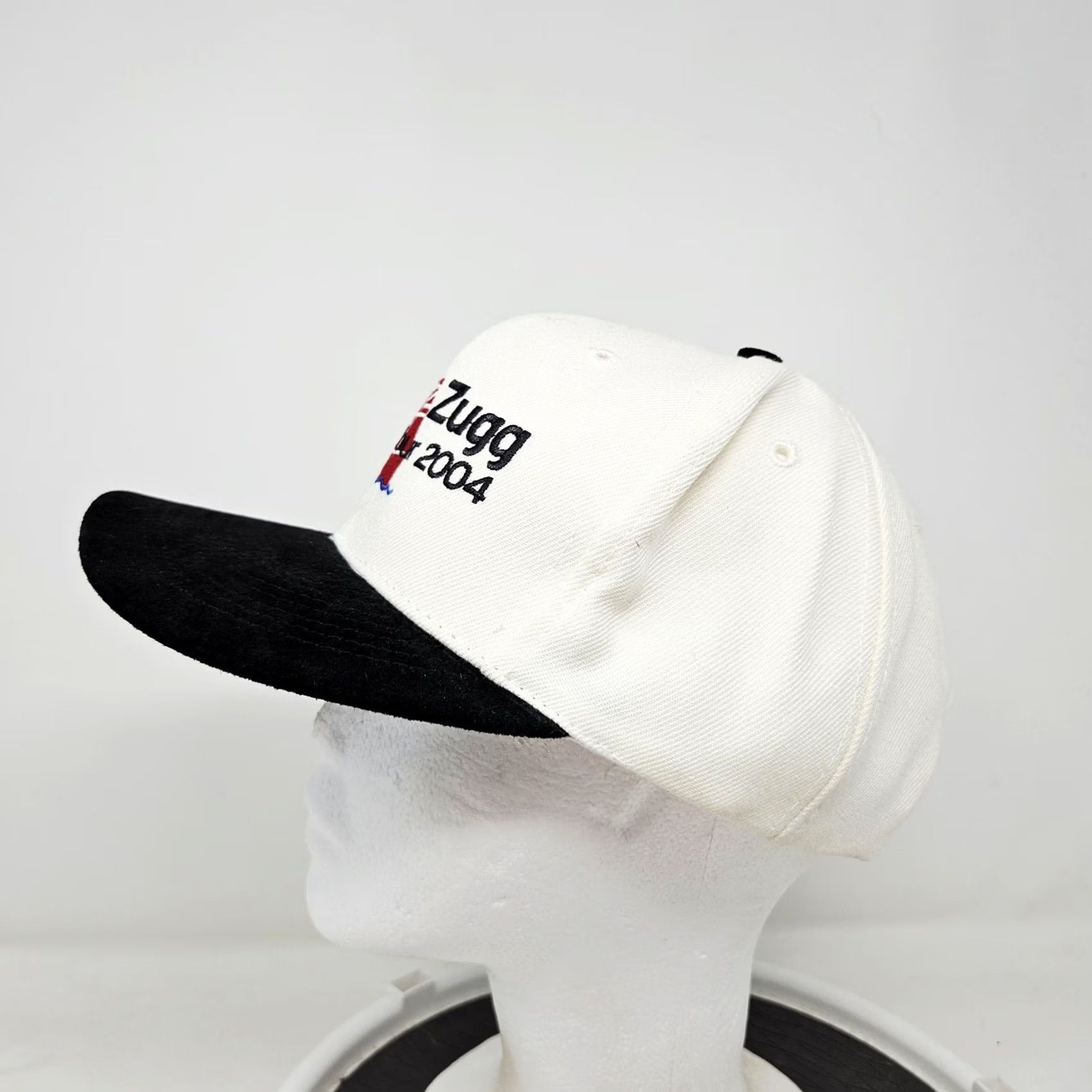 Vintage VINTAGE Otto Cap Tugg Zugg Hat Cap Baseball Snap Back One Size White Mens Tour 2004 Wool Leather Twill Solid Adjustble Casual Spring Summer Fall Size ONE SIZE - 5 Thumbnail