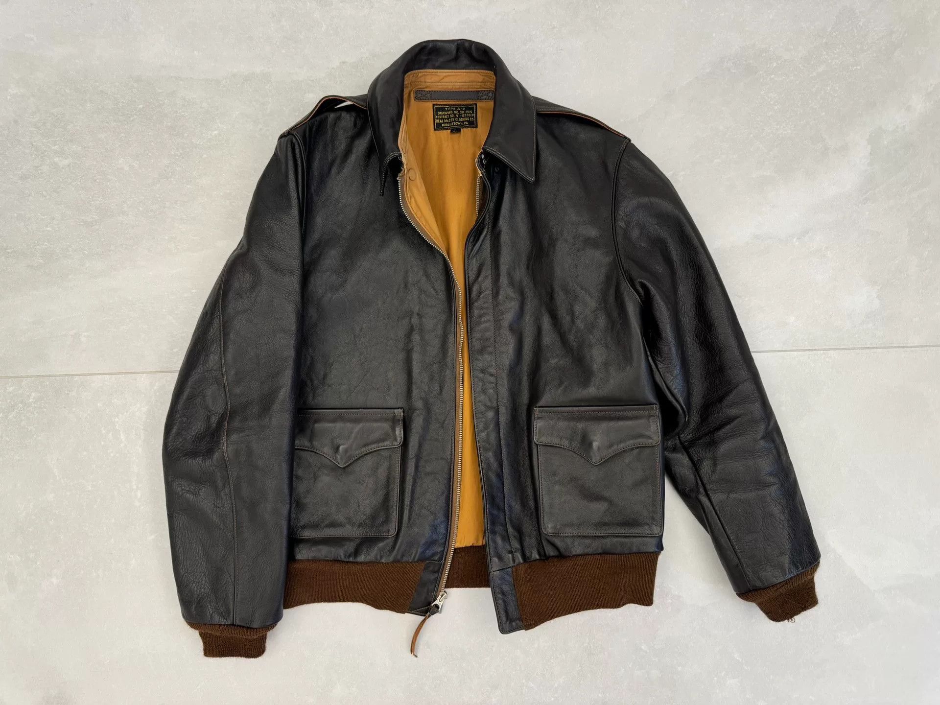 The Real McCoy's the real mccoy a2 leather jacket size 40 Size US M / EU 48-50 / 2 - 1 Thumbnail
