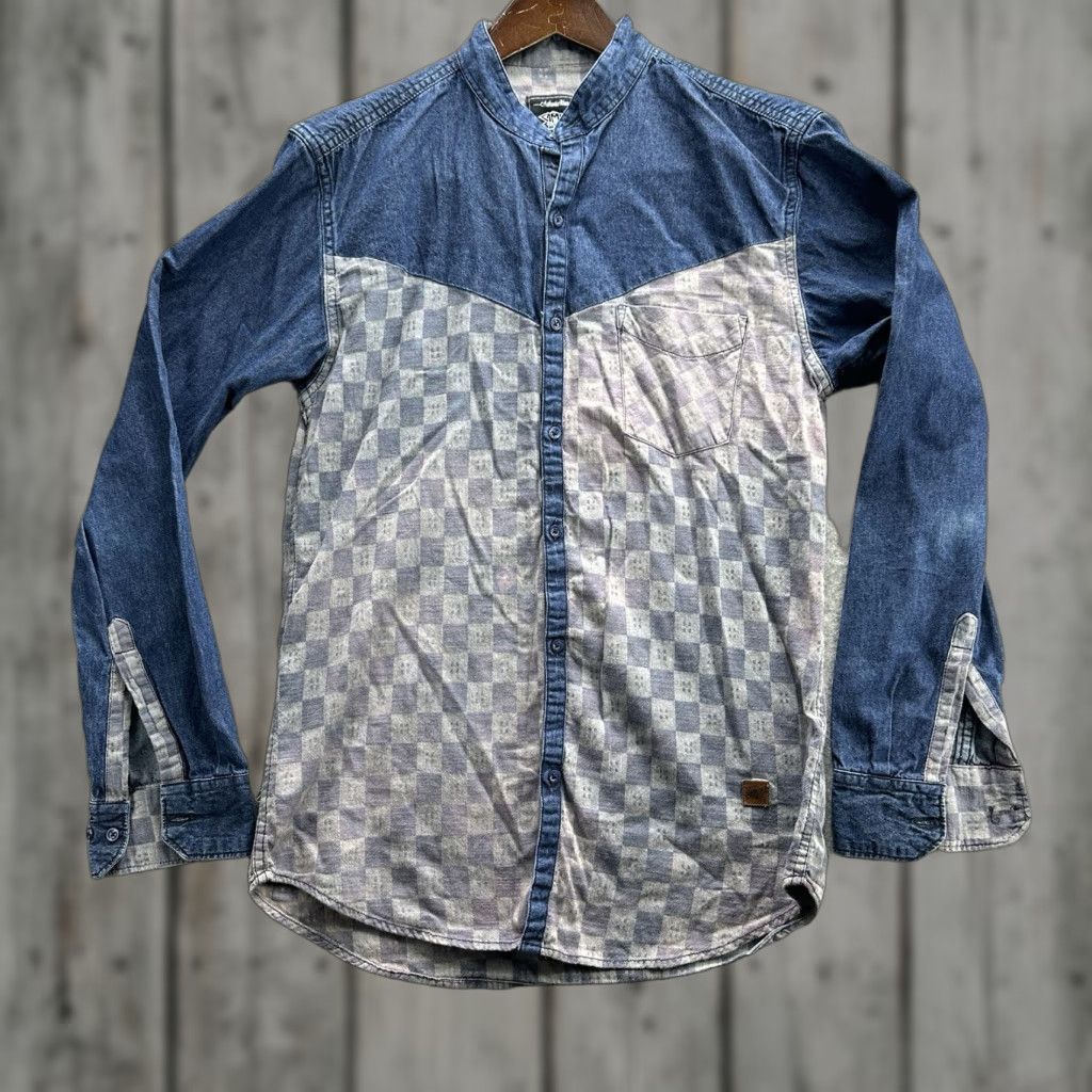 Vintage VINTAGE Campus Sutra Shirt Mens M 90s Denim Floral Button Up Blue 70s 90s Style Mens M Size US M / EU 48-50 / 2 - 1 Thumbnail