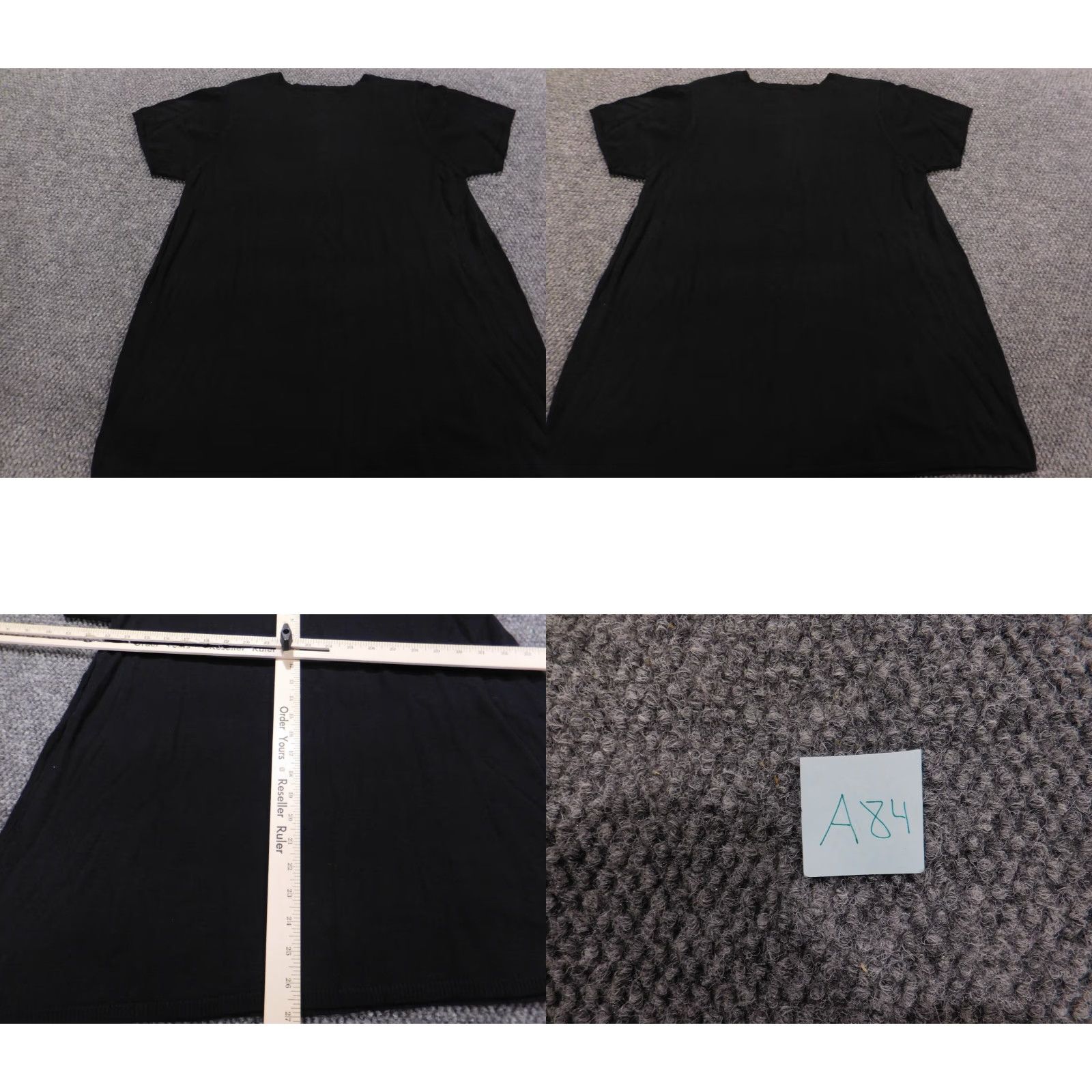 Asics Belly Basics Blouse Women L Black Cap Sleeve Crew Neck Pullover Stretch Casual Regular Size L Size L / US 10 / IT 46 - 8 Thumbnail