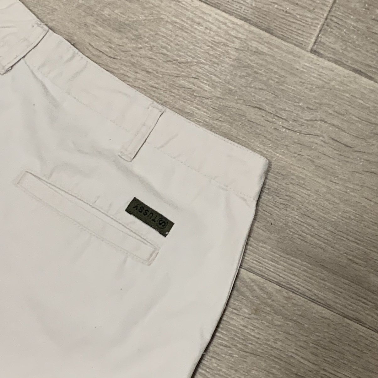 Japanese Brand × Stussy Vintage Archival Stussy Cargo Shorts Breeches Baggy white Size US 34 / EU 50 - 4 Thumbnail