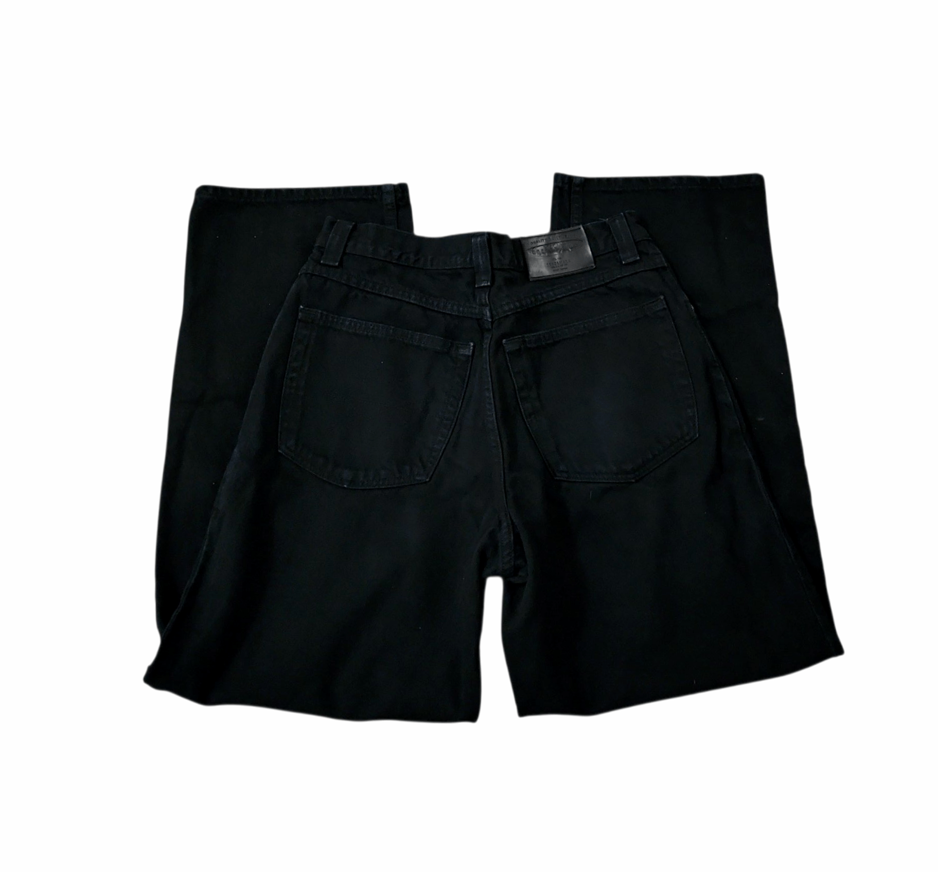 Vintage 90s Anchor Blue Beyond Black Baggy Denim Jeans SZ 32