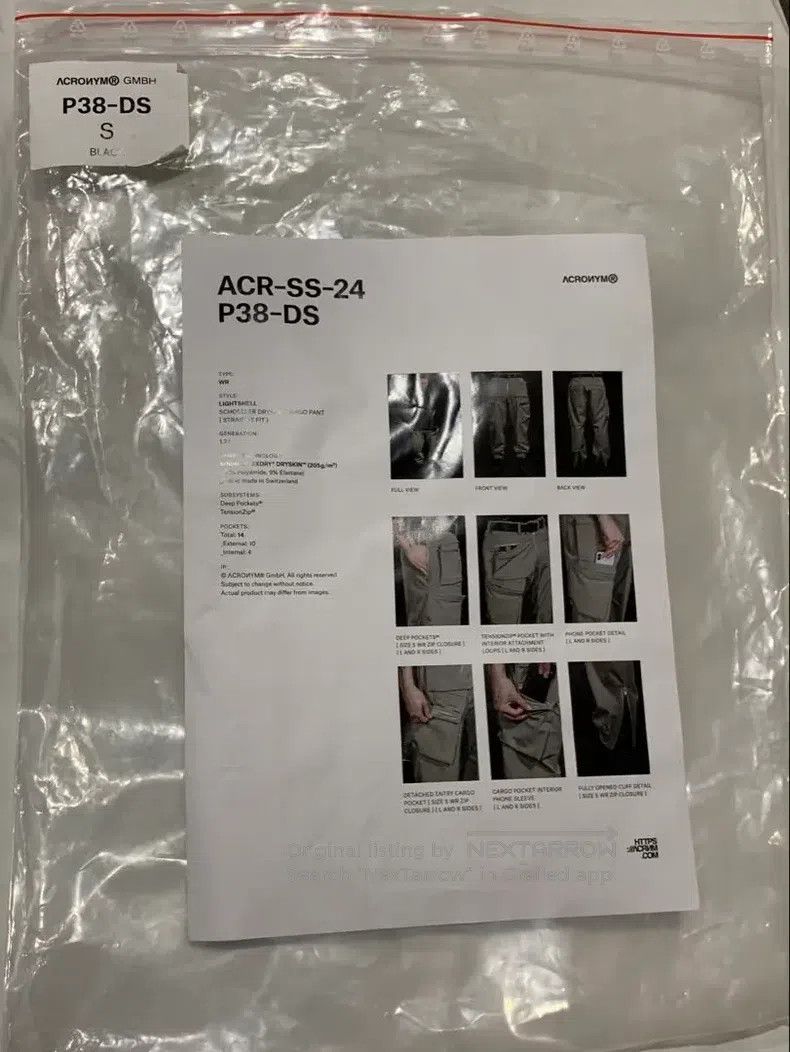 Acronym Acronym size S Black jeans Size US 37 - 6 Thumbnail