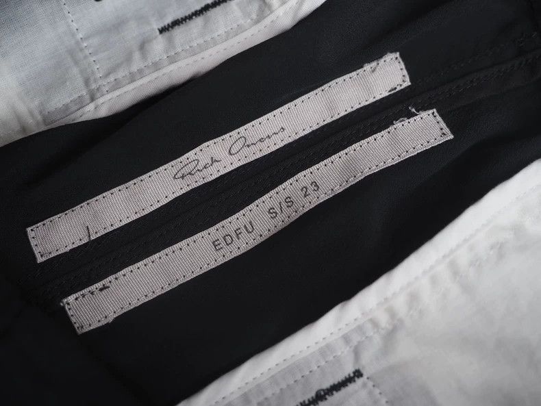 Rick Owens rick owens size 12 SS23 black silk-blend cropped pants Size US 28 / EU 44 - 6 Thumbnail