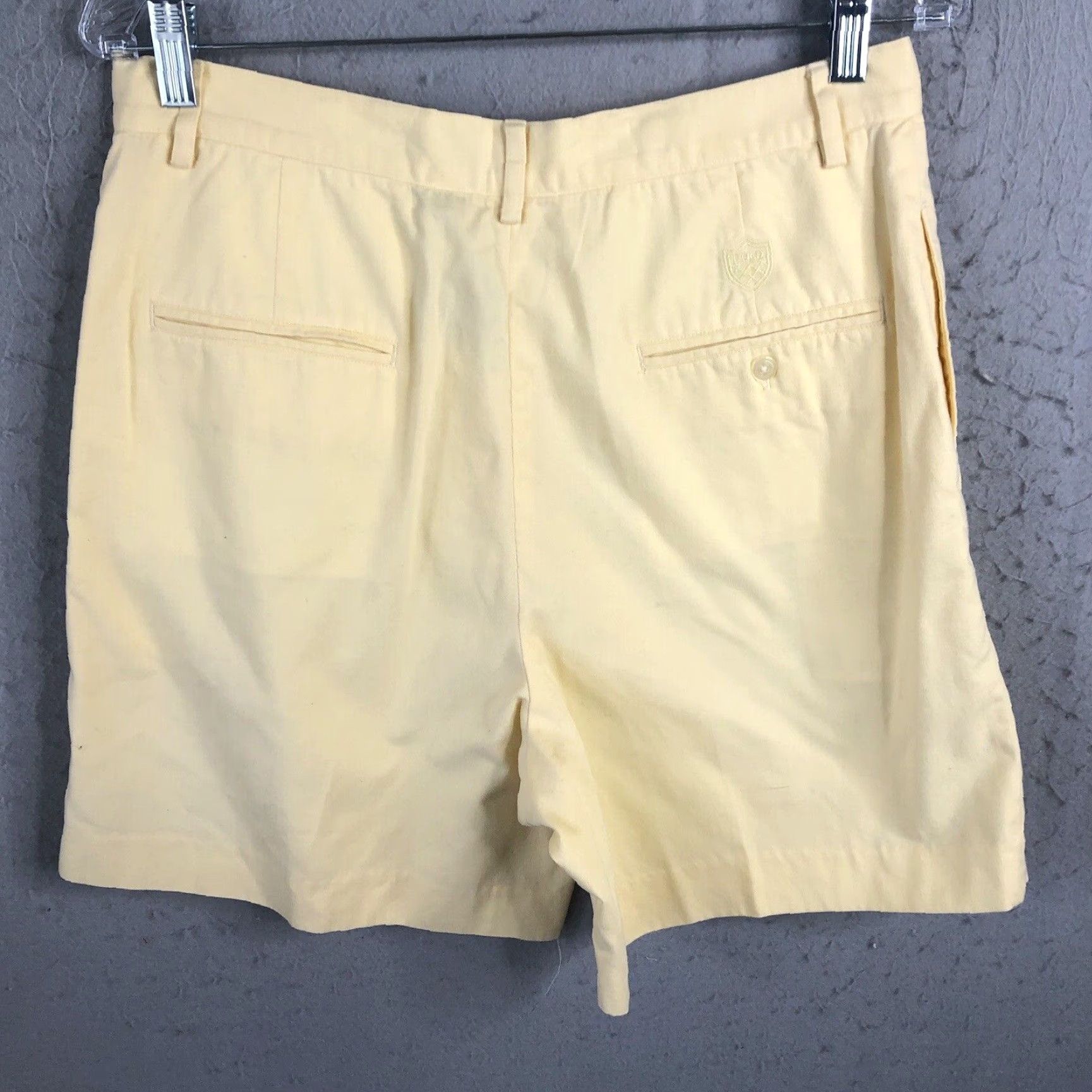 Ralph Lauren Ralph Lauren Golf Shorts Womens 10 Pale Yellow 100% Cotton Chino 5-Pocket Classic Waist 31in Lightweight Breathable Vintage Preppy Casual Size 32" / US 10 / IT 46 - 4 Thumbnail