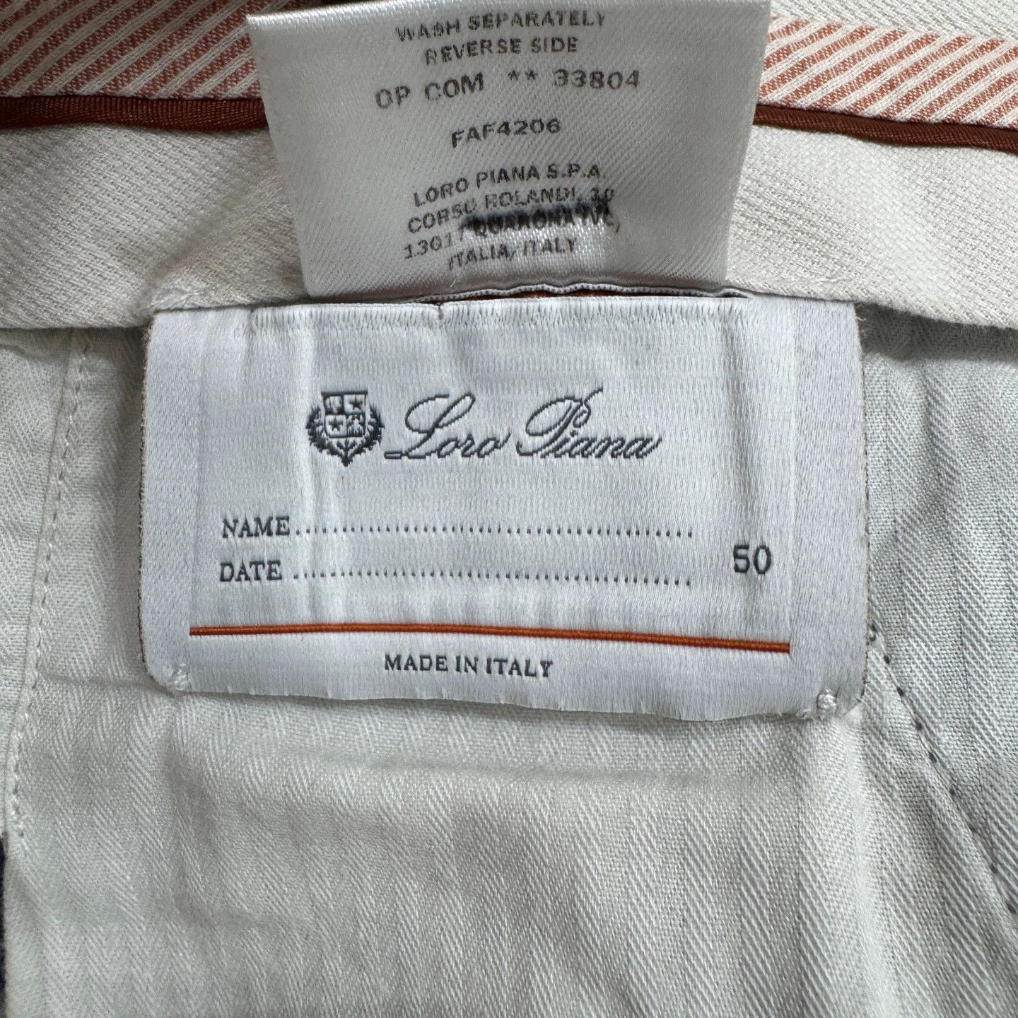 Loro Piana Loro Piana Chino Pants 50 (w90,i100) 95new Size US 34 / EU 50 - 4 Thumbnail