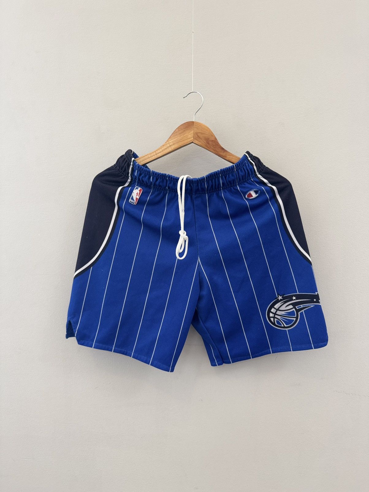 NBA Vintage 90s Champion Orlando Magic Mesh Basketball Shorts M Size US 28 / EU 44 - 2 Thumbnail