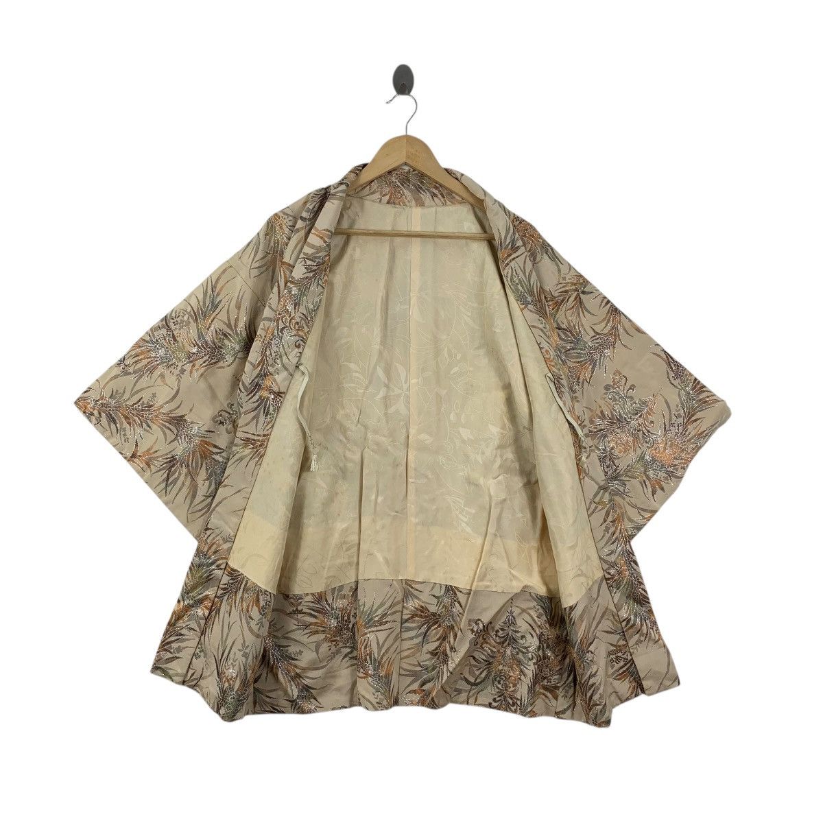 Vintage Vintage 70s KIMONO JAPAN BOTANICAL Tropical Traditional Size XXL / US 16-18 / IT 52-54 - 6 Thumbnail