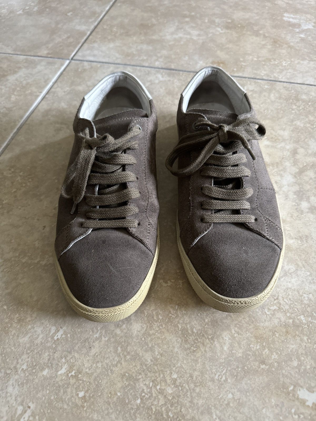 Yves Saint Laurent Suede Low Top Sneakers Size US 8 / EU 41 - 1 Thumbnail