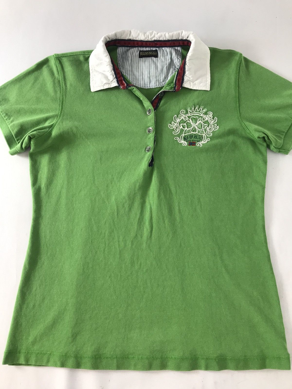 Napapijri Napajiri Geographic Embroidery Logo Polo Tee T-Shirt Design Size S / US 4 / IT 40 - 3 Thumbnail