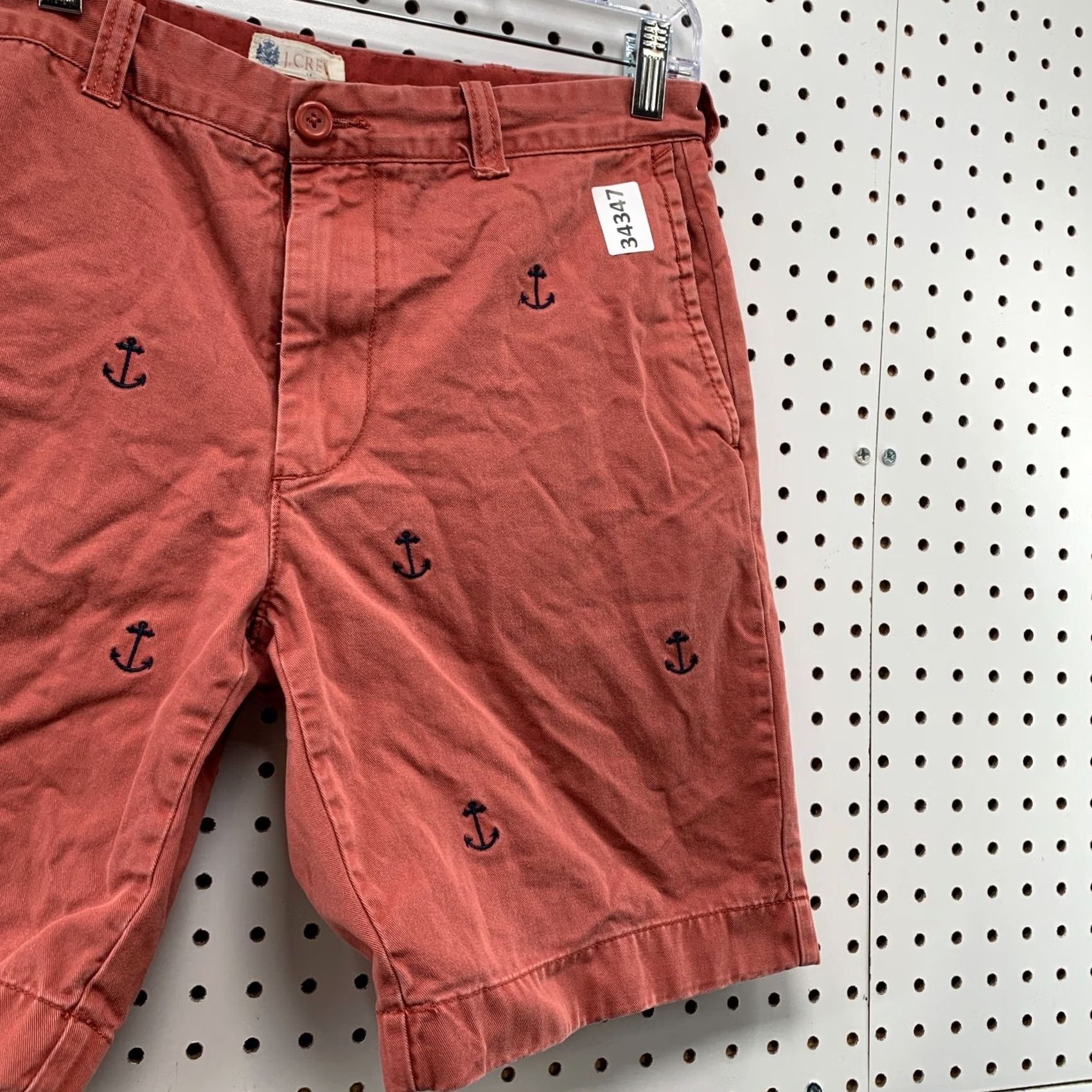 J.Crew JCrew CHino Shorts Mens 33x9 Red Anchor AOP All Over Print Preppy Casual Size US 33 - 3 Thumbnail