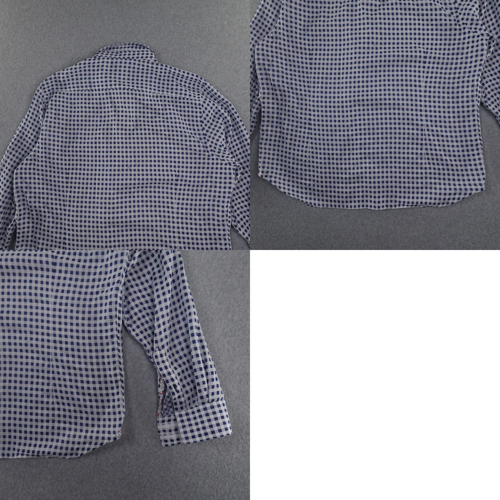 Robert Graham Robert Graham Shirt 2XL (24X30) Blue White Plaid Long Sleeve Button Up Mens Size US XXL / EU 58 / 5 - 9 Thumbnail