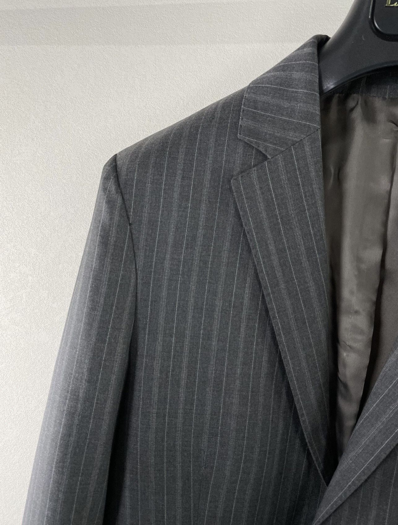 Valentino Valentino grey striped suits Size 50R - 3 Thumbnail