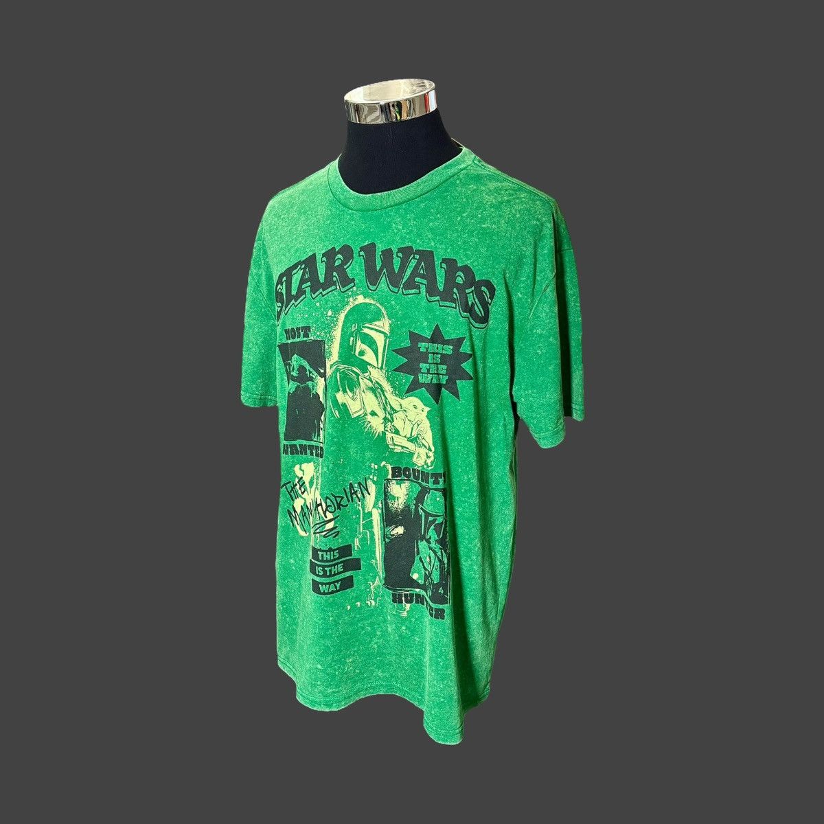 Star Wars Star Wars The Mandalorian Men’s Green Graphic T-Shirt Sz L Size US L / EU 52-54 / 3 - 3 Thumbnail