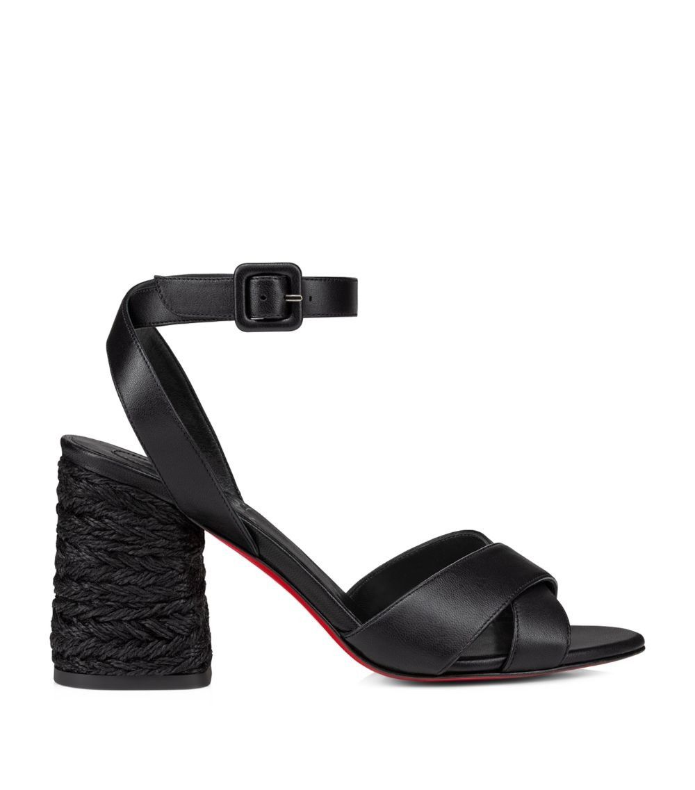 Christian Louboutin o1bcso1str0825 Summer Mariza 85 in Black Size US 9 / IT 39 - 2 Thumbnail