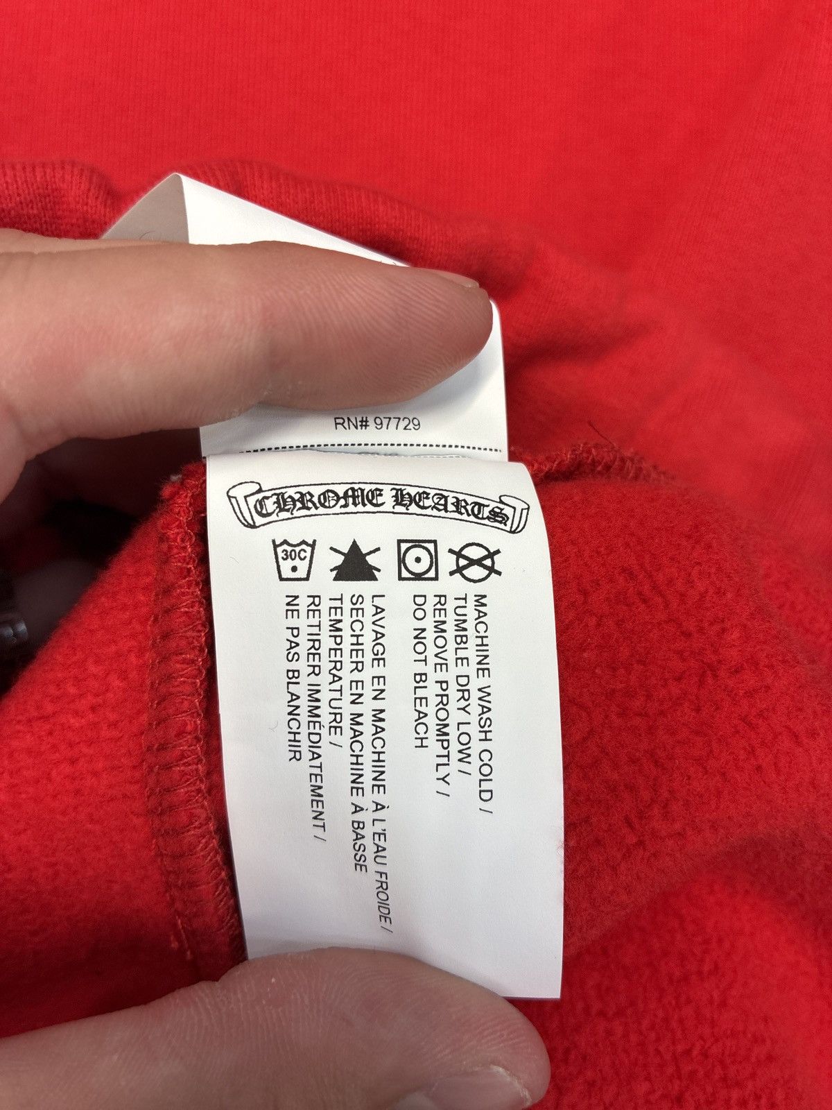 Chrome Hearts Chrome Hearts Red/White Triple Cross Embroidered Sweatpants Size US 36 / EU 52 - 9 Thumbnail