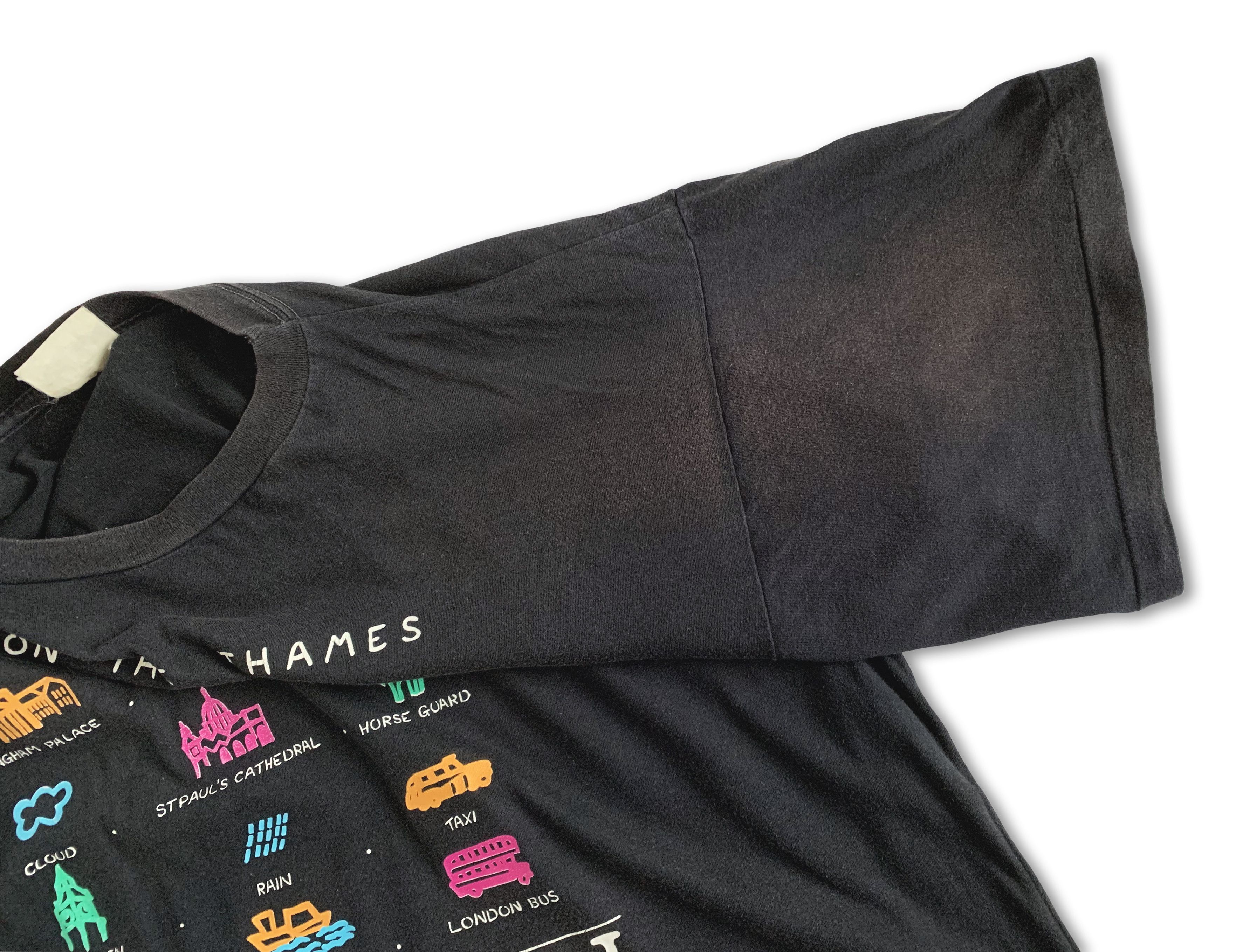 Other Vintage 1990s LONDON t shirt Single Stitch Tee 80s Faded Size US XL / EU 56 / 4 - 8 Thumbnail
