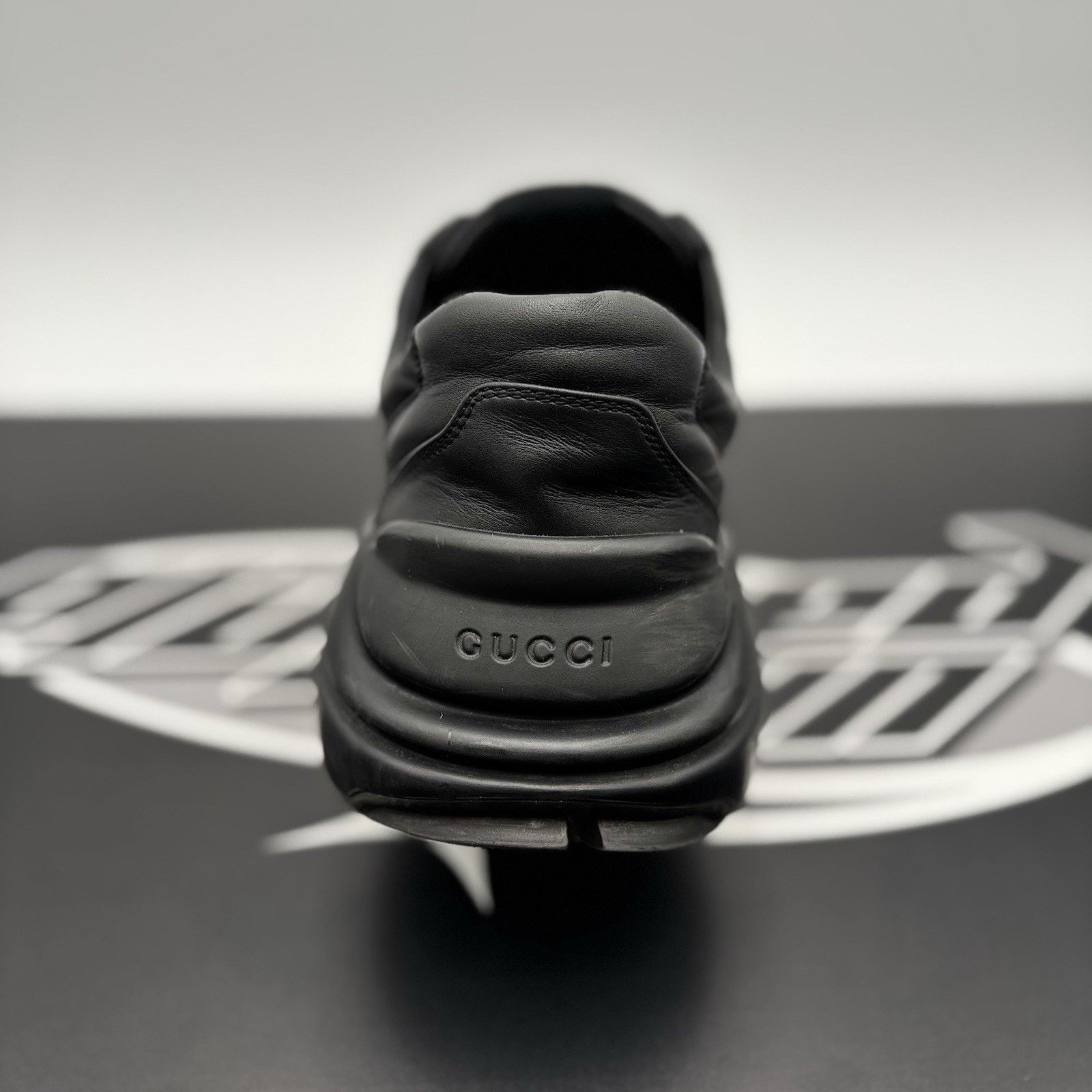 Gucci Gucci Rhyton Black Leather ' Interlocking G ' | GOOD COND! Size US 9.5 / EU 42-43 - 12 Thumbnail