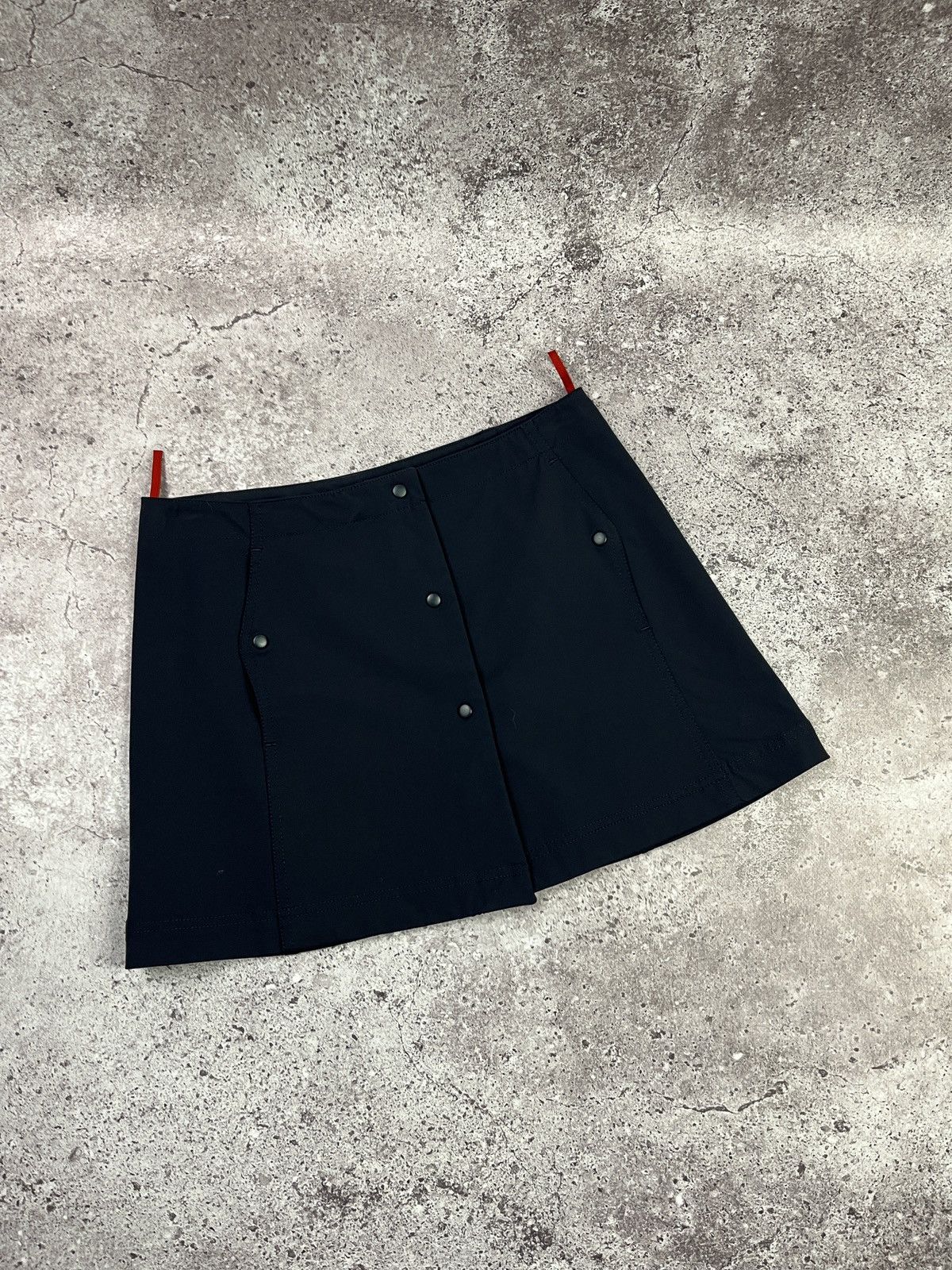 Prada Prada Sport Linea Rossa Wrap MiniSkirt Snap Button 🇮🇹 Vintage Size 28" / US 6 / IT 42 - 4 Thumbnail