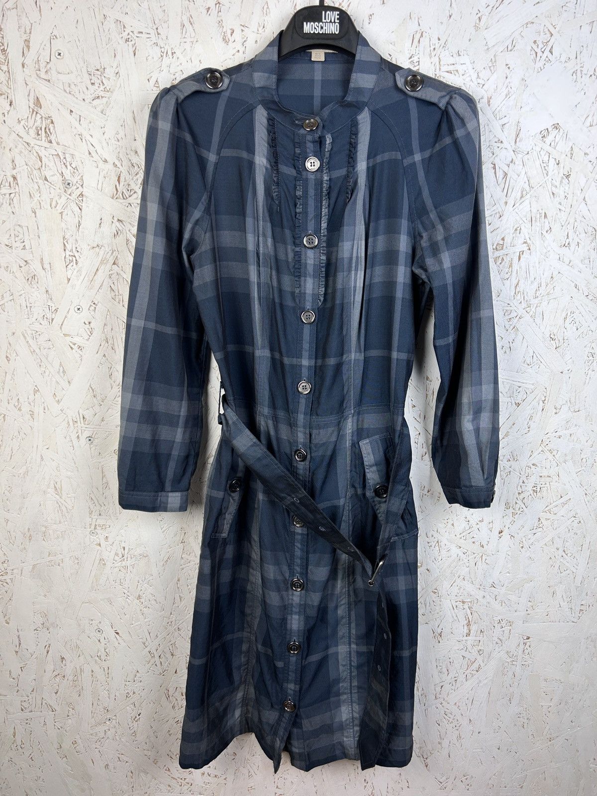 Burberry Burberry Nova Check Checkered Button Up Dress Size M / US 6-8 / IT 42-44 - 2 Thumbnail