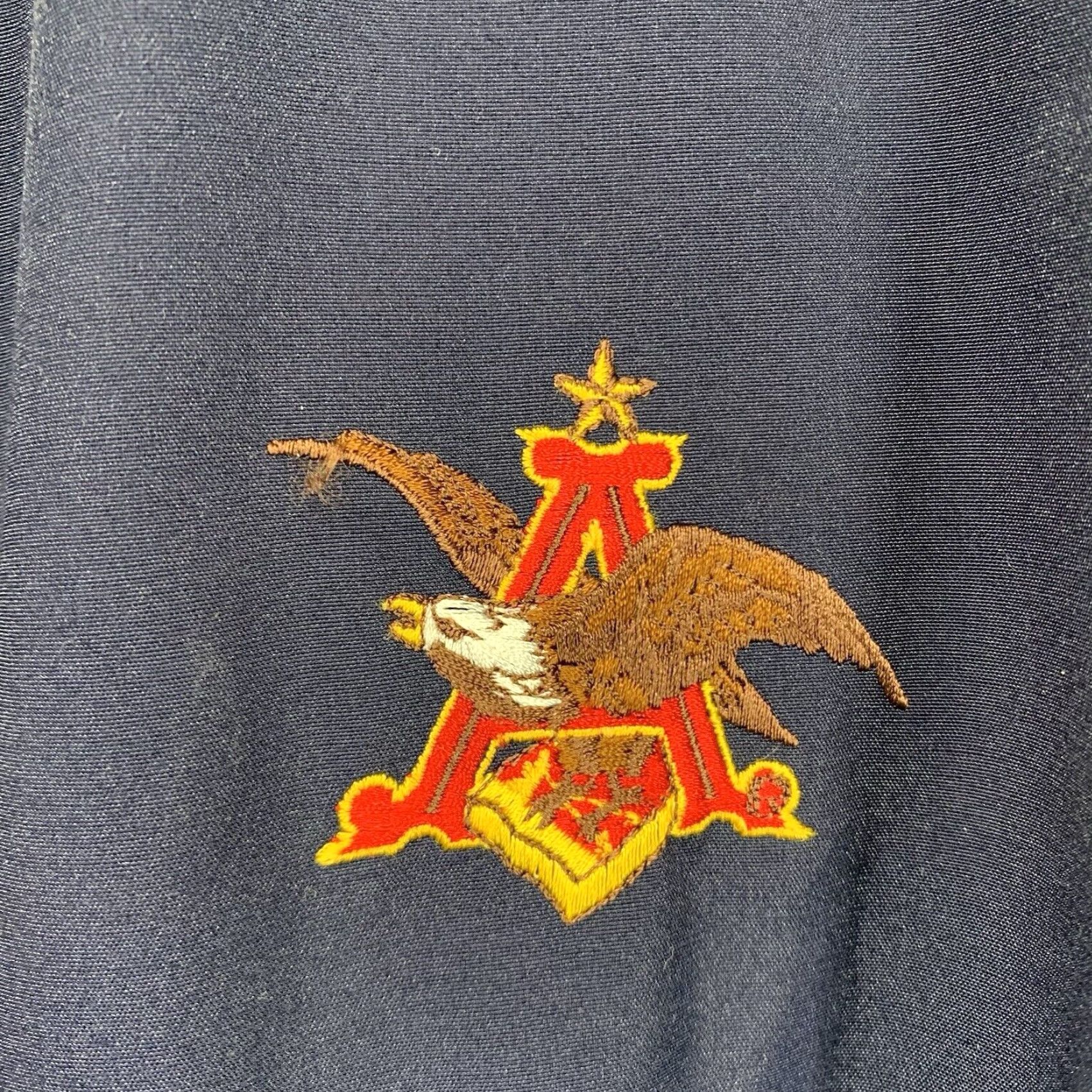 Budweiser VINTAGE Budweiser Anheuser Busch Bomber Jacket Mens Big & Tall 2XL Blue All Seasons 80s 90s Beer Logo Size US XXL / EU 58 / 5 - 2 Thumbnail