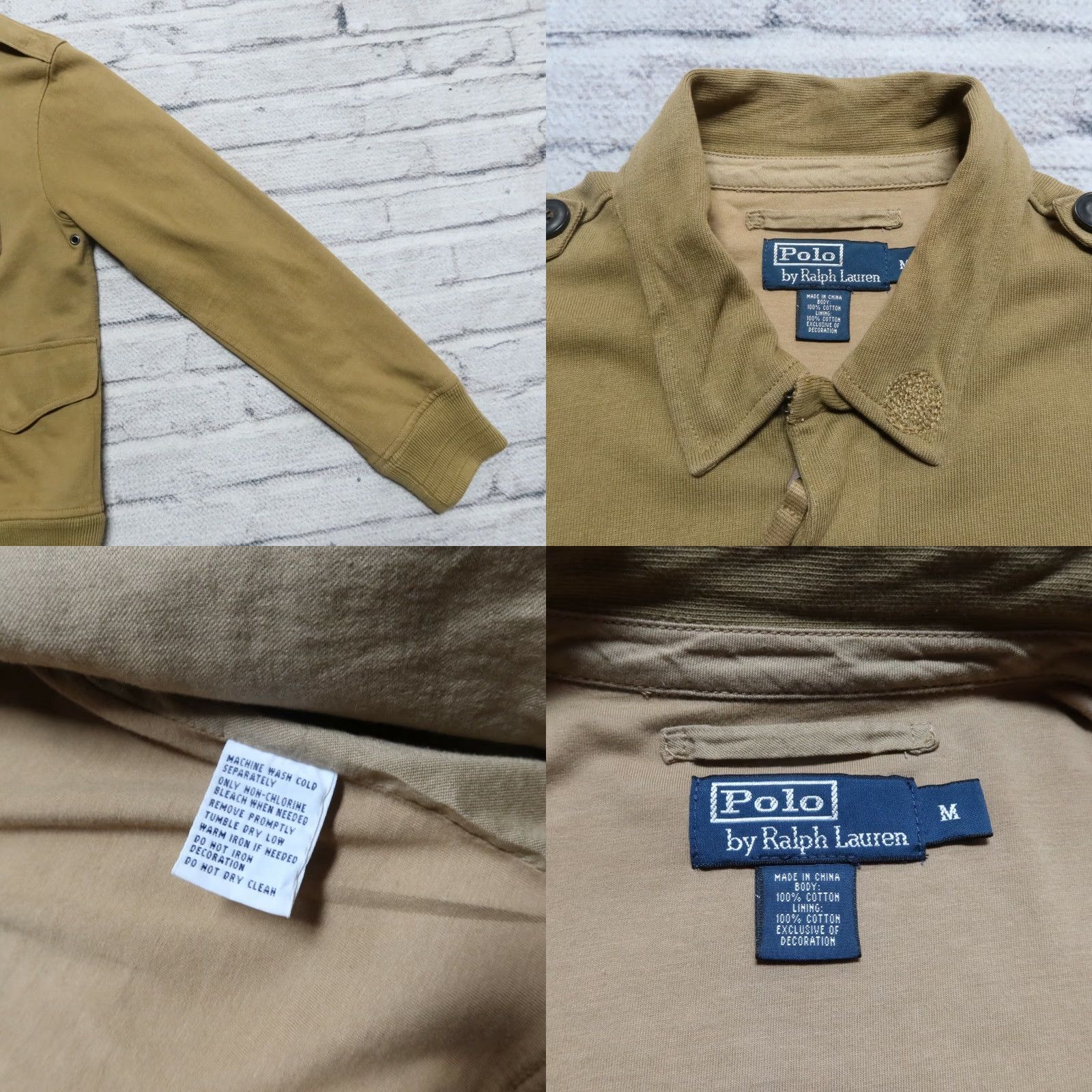 Polo Ralph Lauren VINTAGE Polo Ralph Lauren Soaring Tigers Military Jacket Men Medium Green Polo Ralph Lauren Military Jacket Mens Medium Green 90s Size US M / EU 48-50 / 2 - 8 Thumbnail
