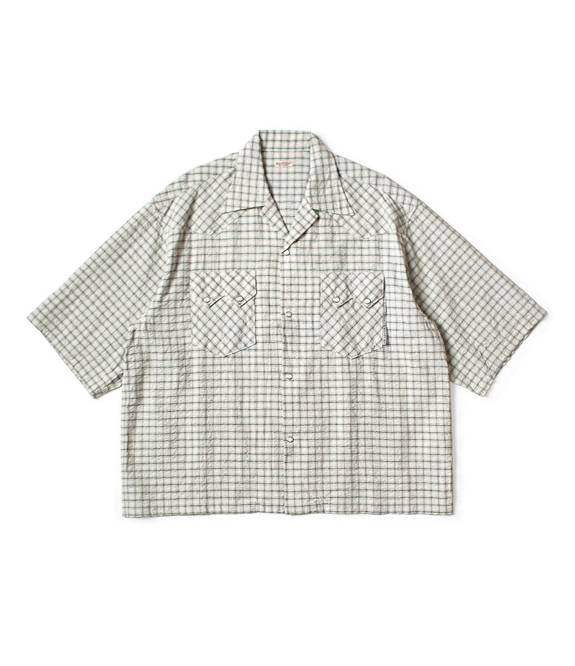 Kapital Kapital Linen Soccer Check Open Collar Western BIG Shirt Size US M / EU 48-50 / 2 - 1 Preview