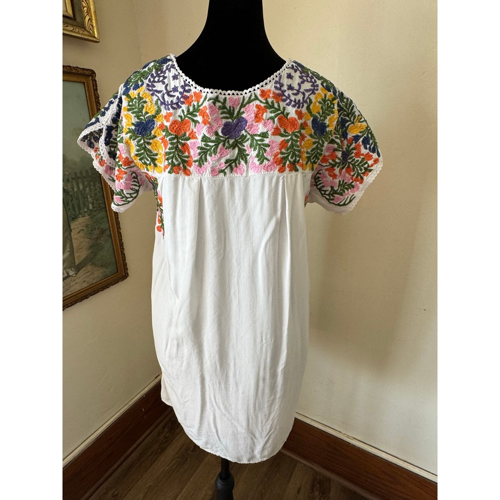 Other Buddy Basics Embroidered Floral Boho Dress Small Size S / US 4 / IT 40 - 2 Thumbnail