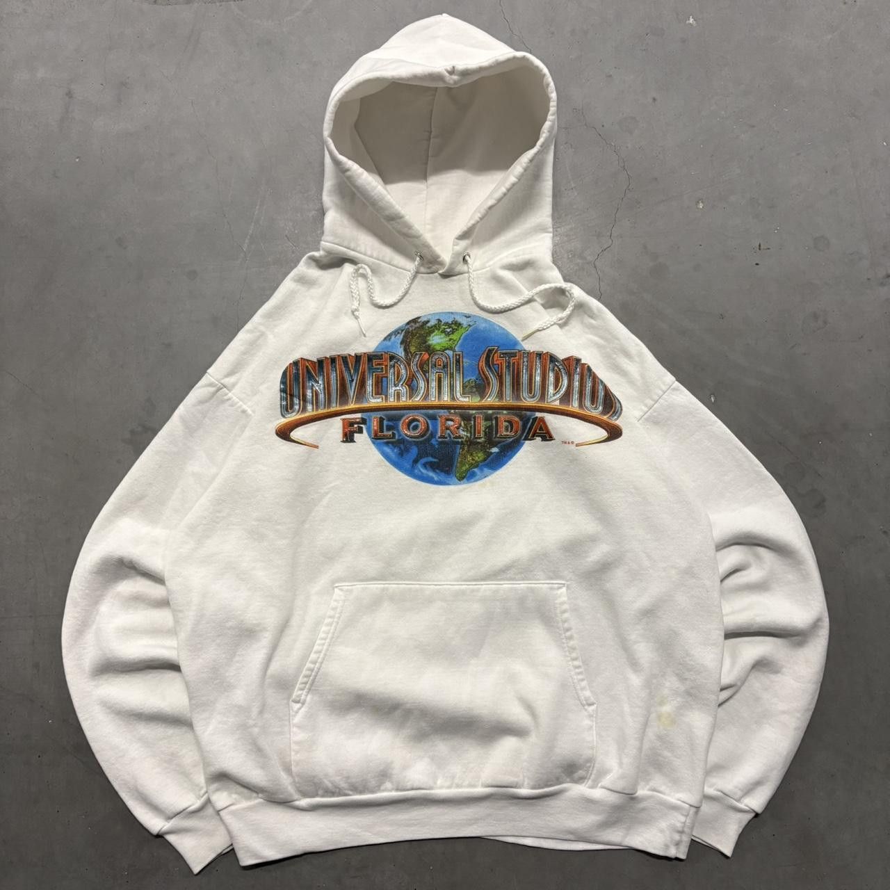 Universal Studios Crazy Vintage Y2K/2000s Universal Studios Florida Vintage White Hoodie! Size US XL / EU 56 / 4 - 1 Thumbnail