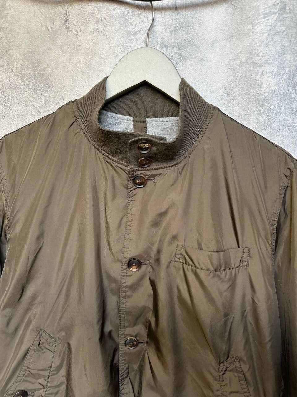 Massimo Dutti Massimo Dutti Bomber Jacket Khaki Nylon Shell Lined Size US L / EU 52-54 / 3 - 5 Thumbnail