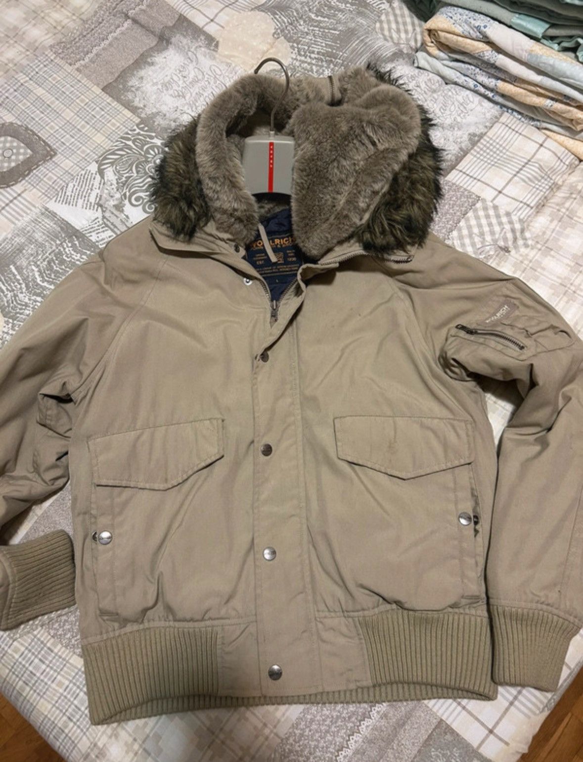 Woolrich Woolen Mills Woolrich Bomber with fur Size US L / EU 52-54 / 3 - 1 Thumbnail