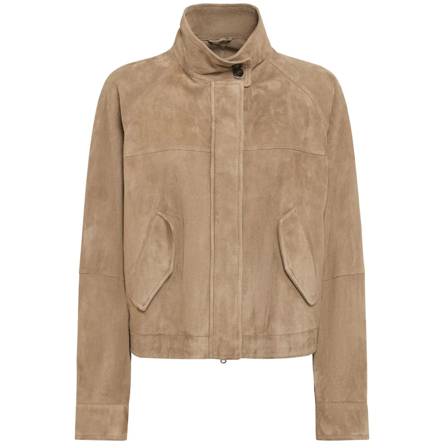 Brunello Cucinelli BRUNELLO CUCINELLI Brown Leather Jacket New & Authentic (Wom Size S / US 4 / IT 40 - 1 Thumbnail