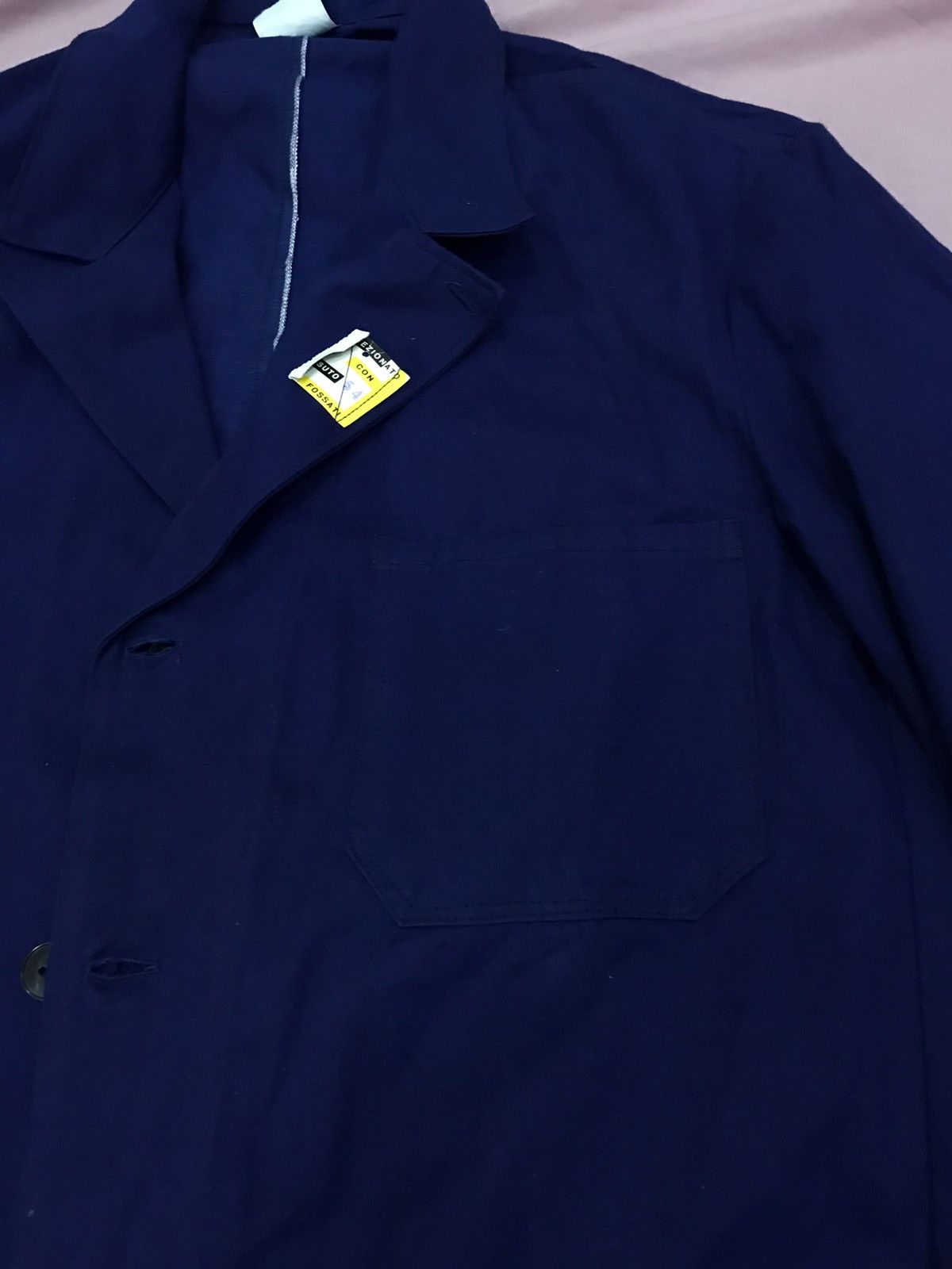 Self Edge × Vintage SELVEDGE NWT CANVAS CHORE JACKET NAVY BLUE Size US L / EU 52-54 / 3 - 3 Thumbnail