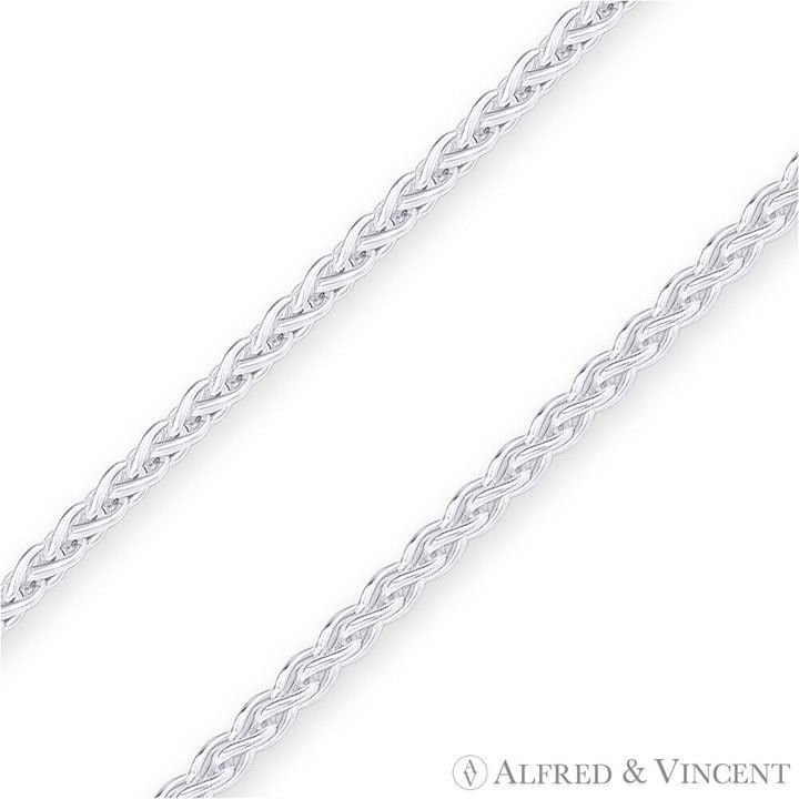 Other 1.4mm Wheat Spiga Chain Necklace in .925 Sterling Silver Size ONE SIZE - 2 Thumbnail