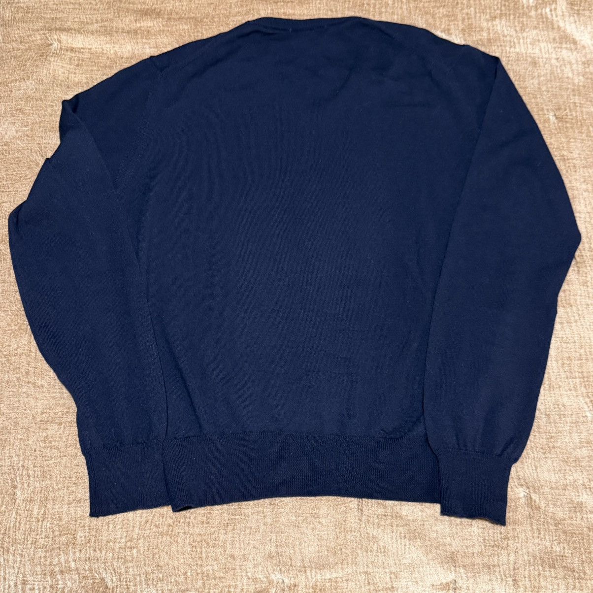 Versace Versace Collection Wool V Neck Sweater Navy Medusa Logo Size Size US L / EU 52-54 / 3 - 6 Thumbnail