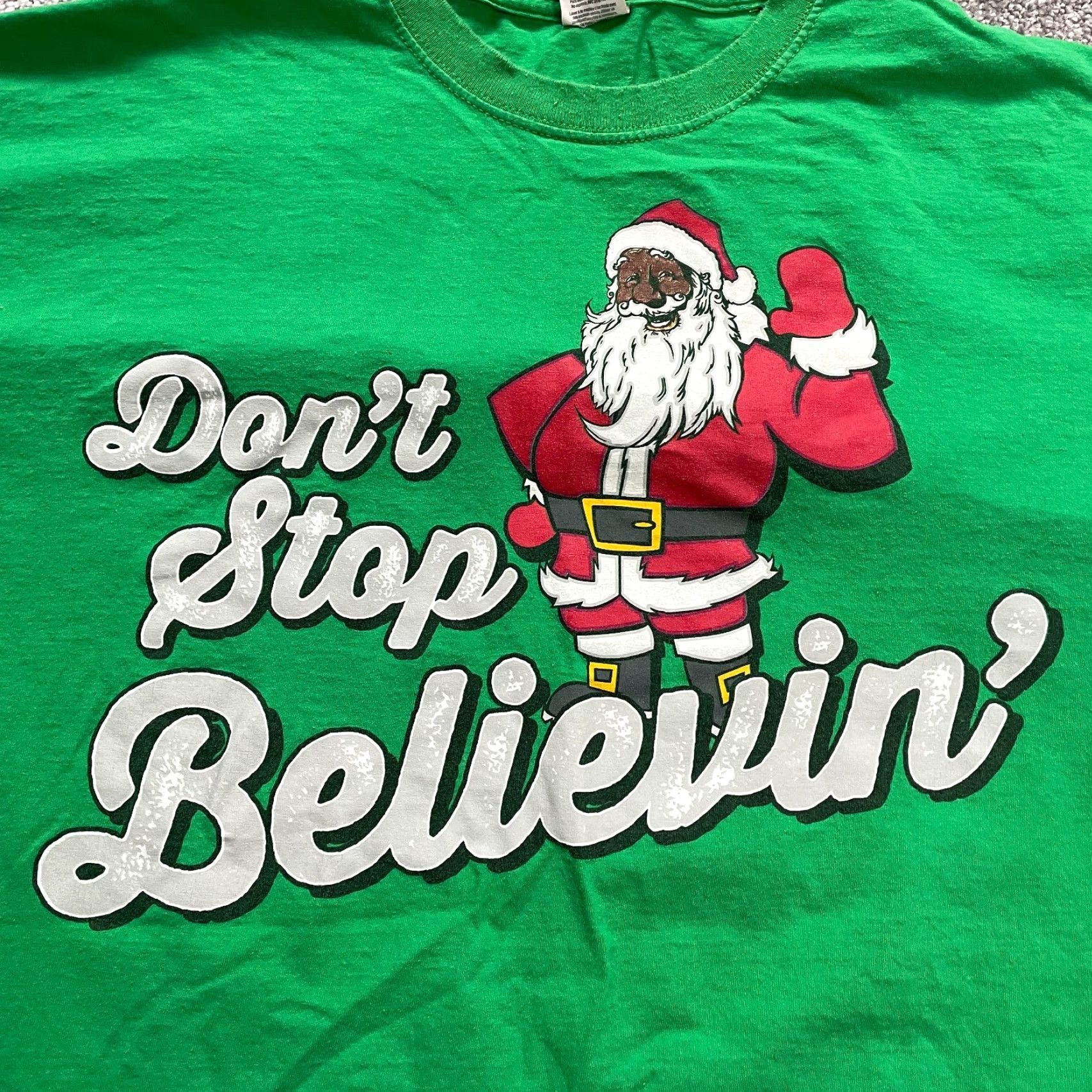 Fruit Of The Loom Fruit Of The Loom Unisex T-Shirt 2XL Green Christmas Holiday Heavy Cotton Tee Size US XXL / EU 58 / 5 - 3 Thumbnail