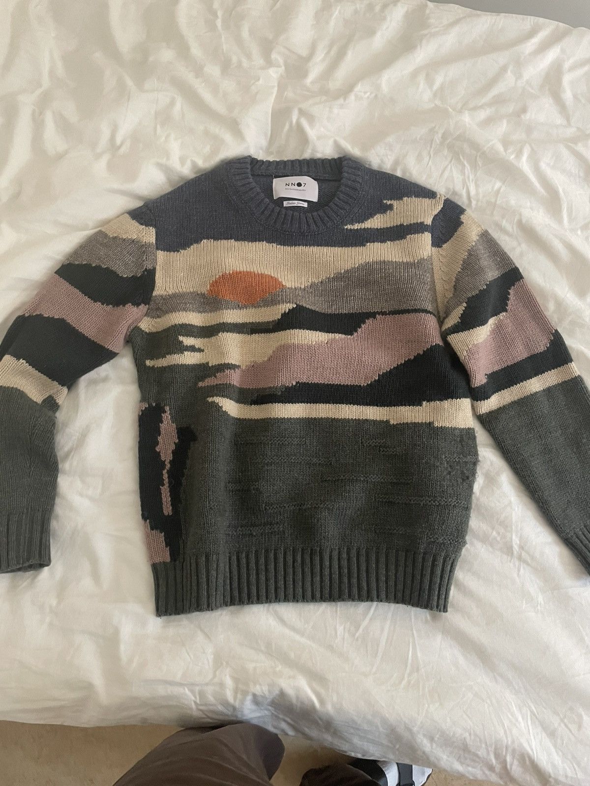 NN07 Jason Intarsia Knit Size US XL / EU 56 / 4 - 1 Thumbnail