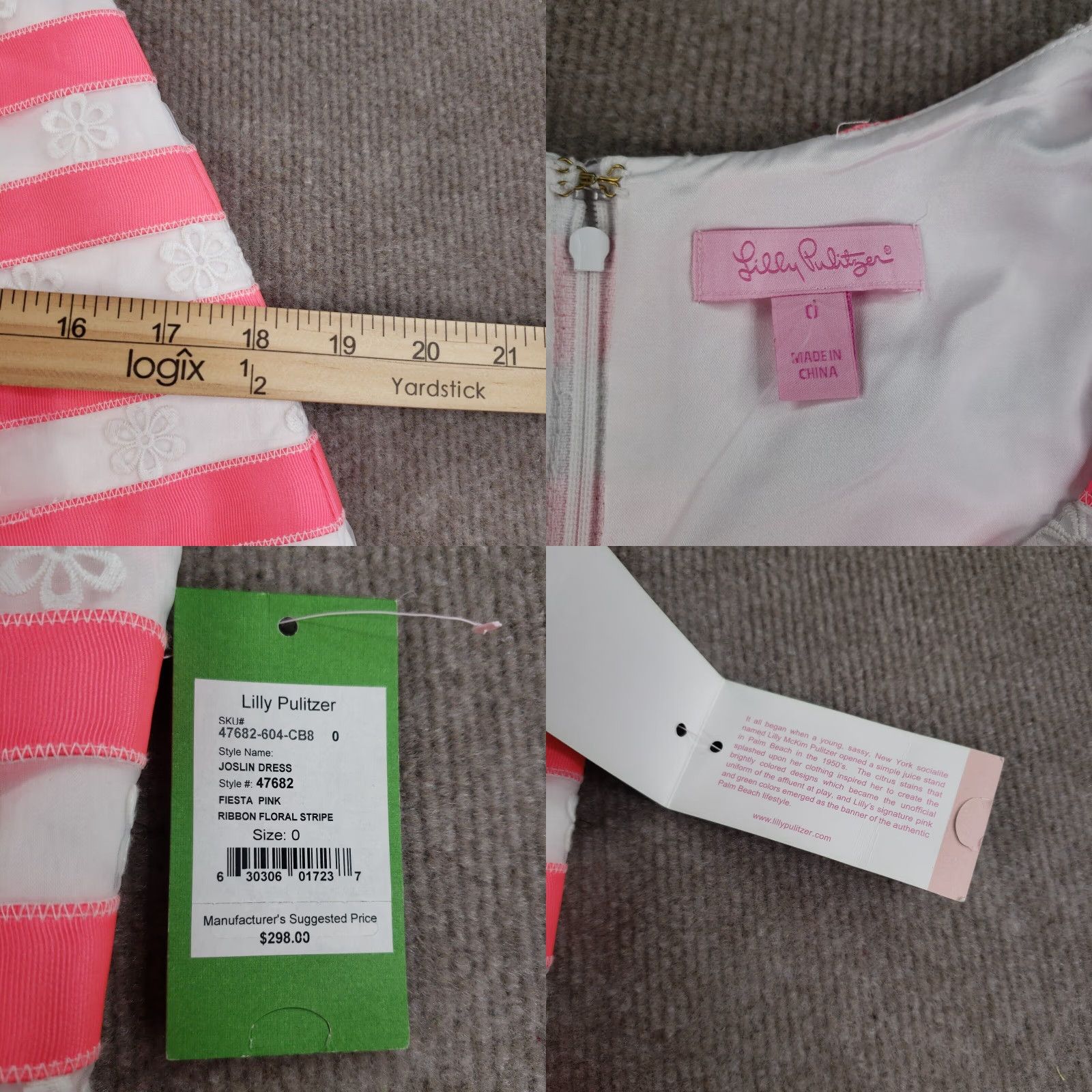 Lilly Pulitzer Lilly Pulitzer Joslin Dress 0 0 Pink White Flutter Ribbon Floral Striped Size Dress Joslin Lilly Pulitzer 0 Pink White Flutter Ribbon Floral Striped Size XS / US 0-2 / IT 36-38 - 8 Thumbnail